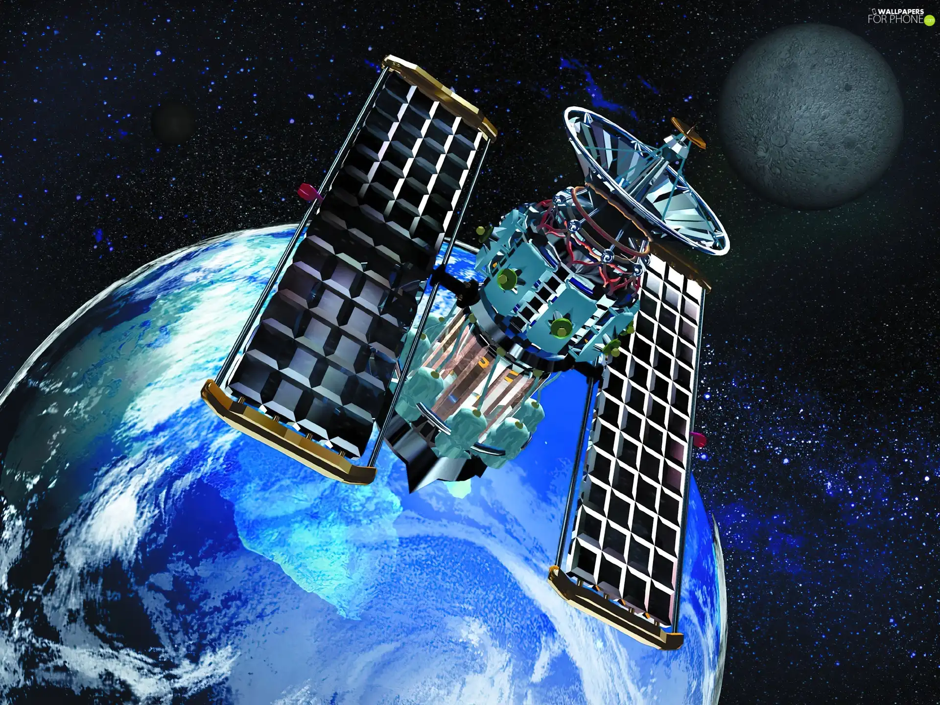 satellite, Planets, star