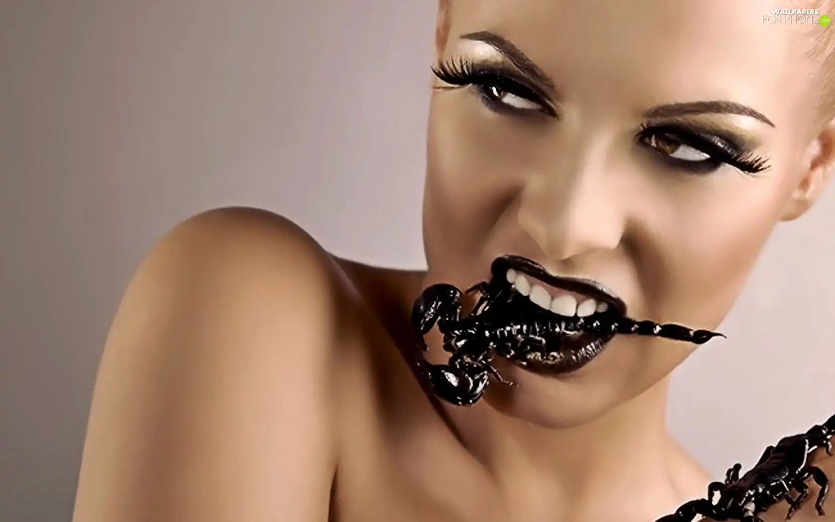 Women, lips, Scorpion, face