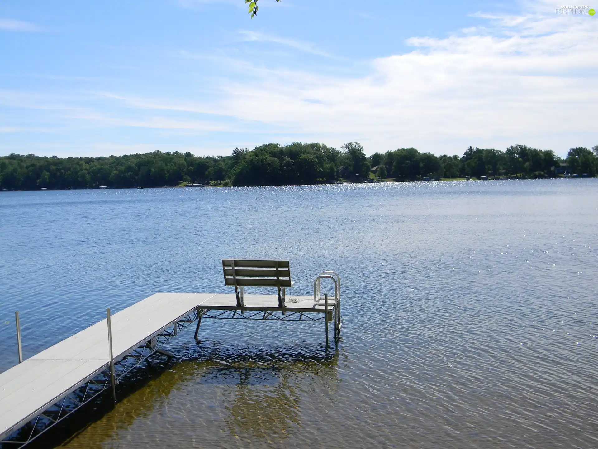 scrub, lake, Platform