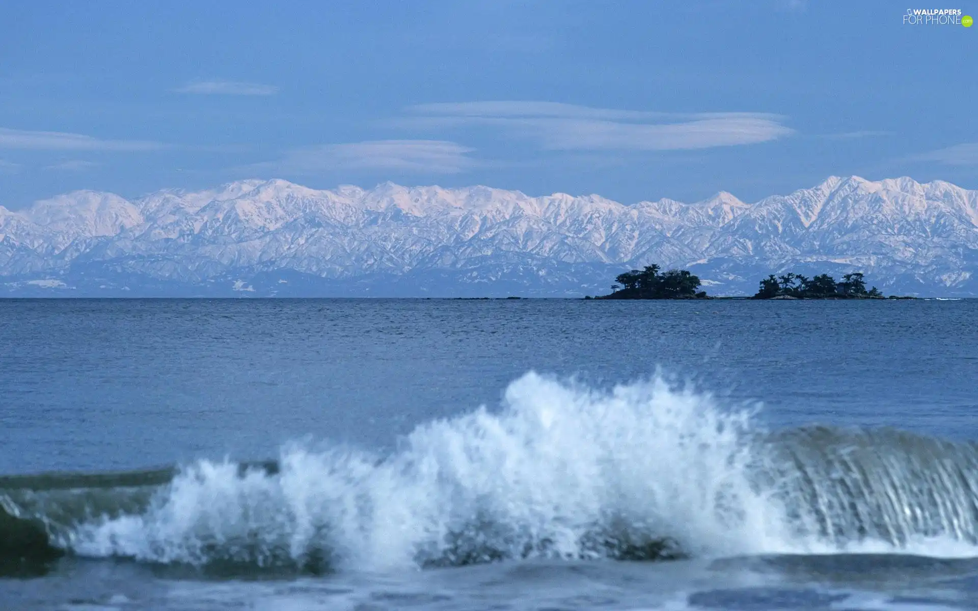 sea, Waves, blue