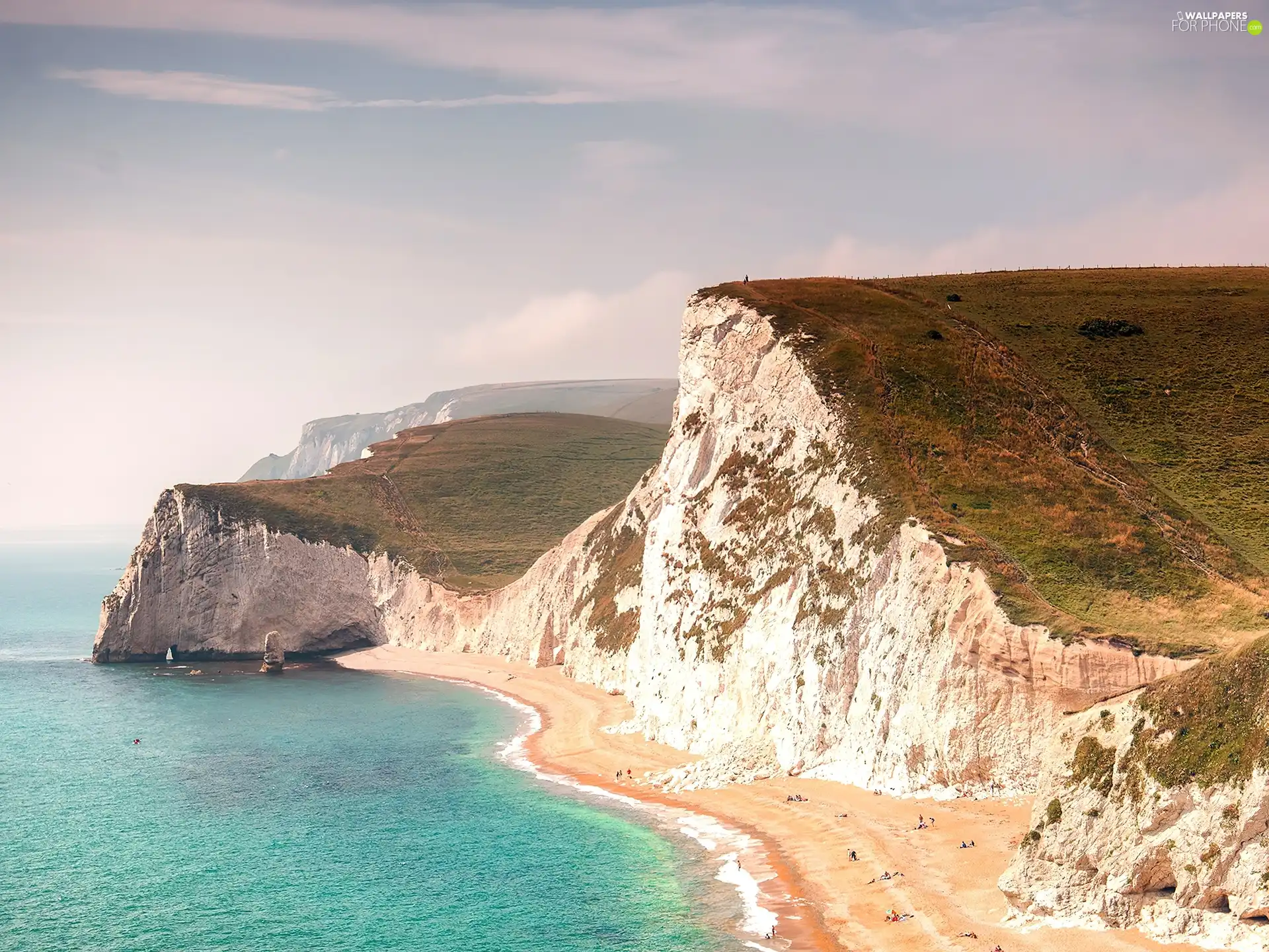 cliff, sea