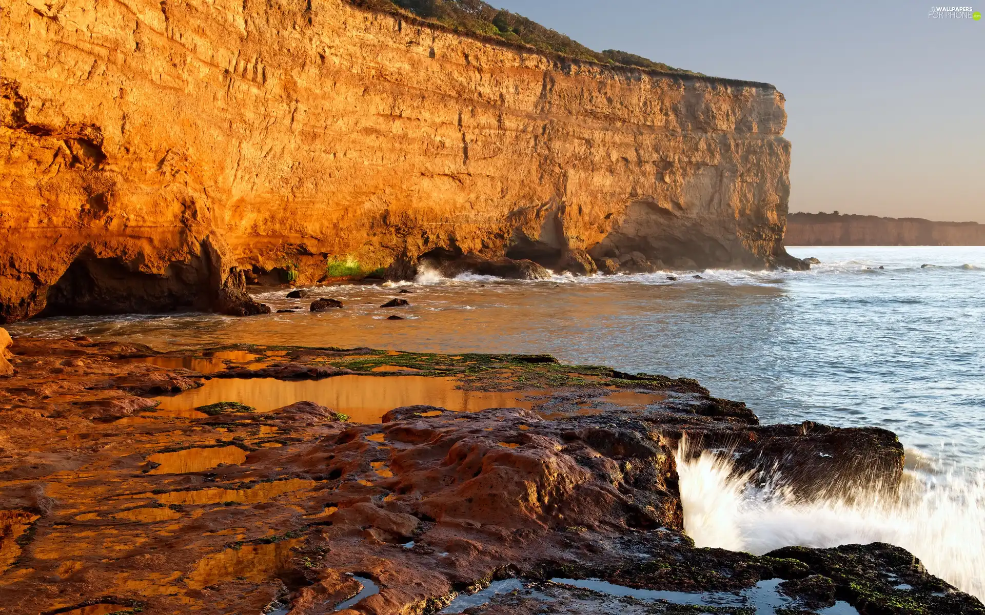 rocks, sea