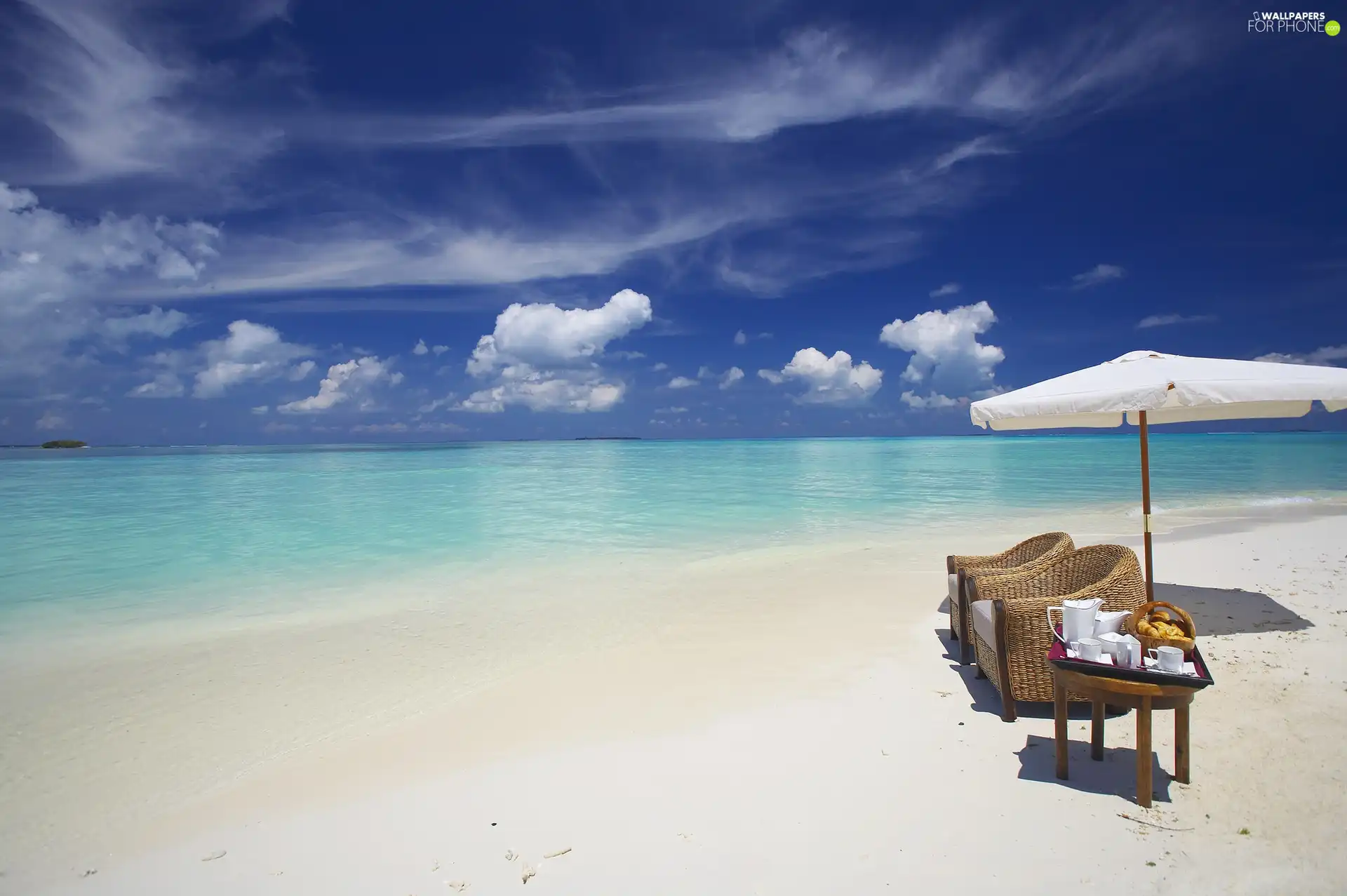 sea, clouds, seats, Beaches