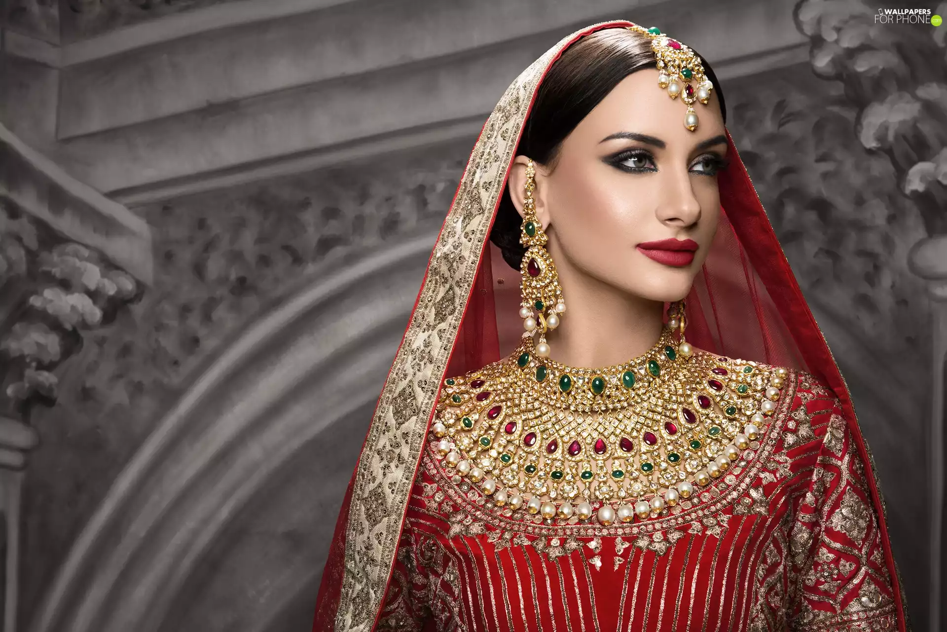 Margarita Storozhenko, Ukrainian, Dress, model, Women, jewellery, shawl