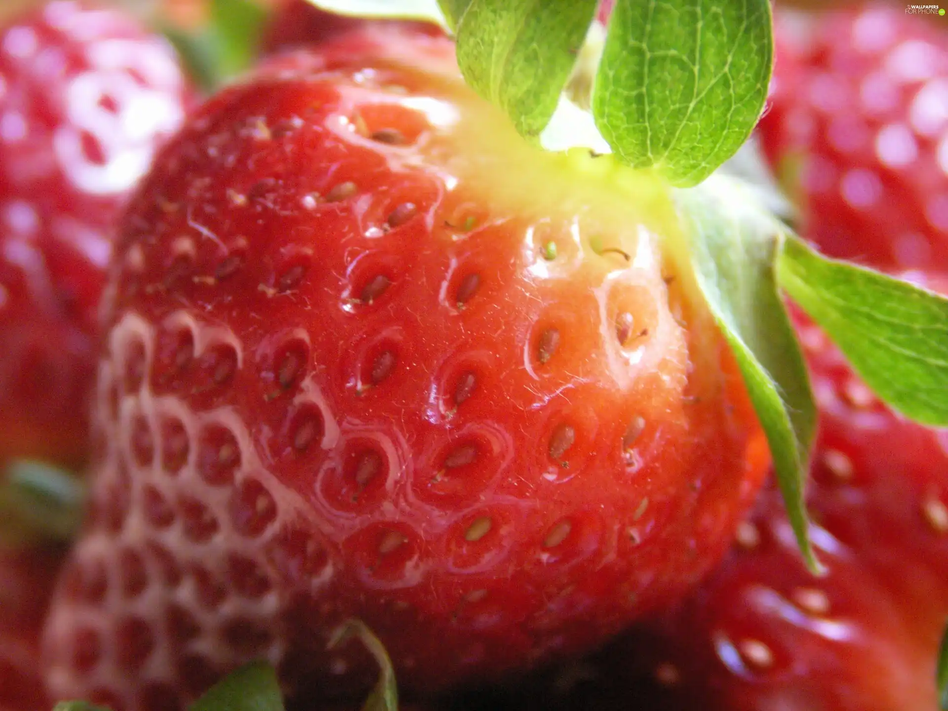 strawberries, skin