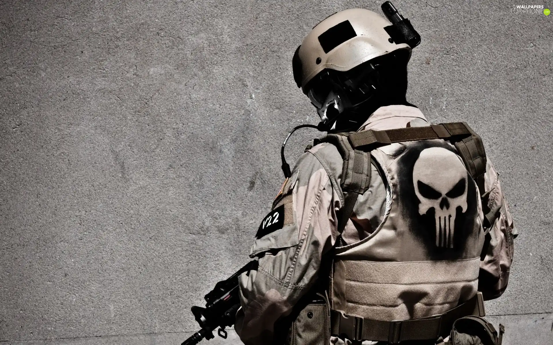 soldier, skull