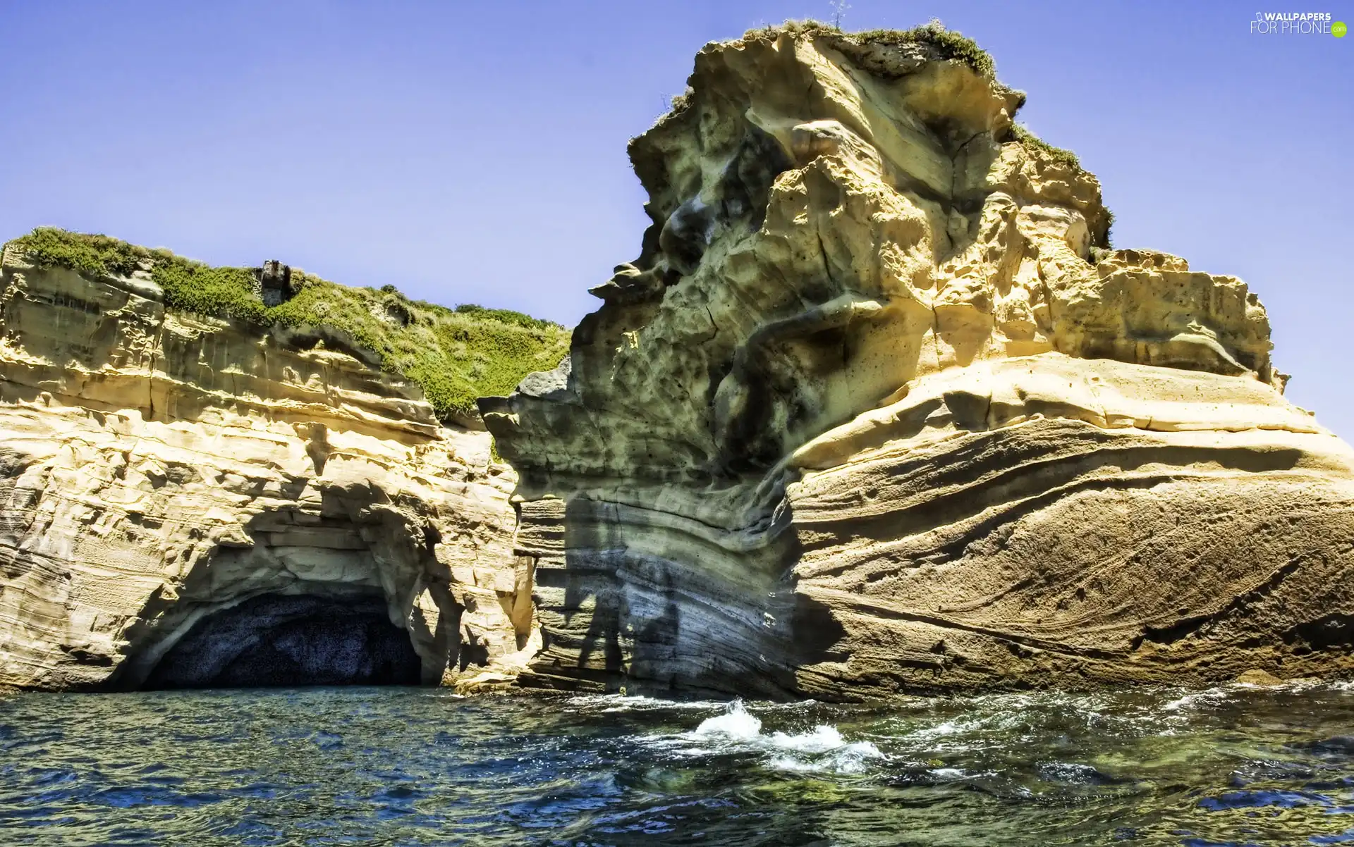 beatyfull, sea, Sky, rocks