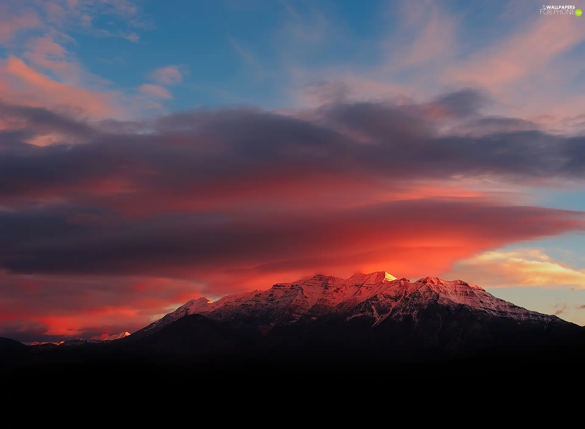 Great Sunsets, Mountains, Sky