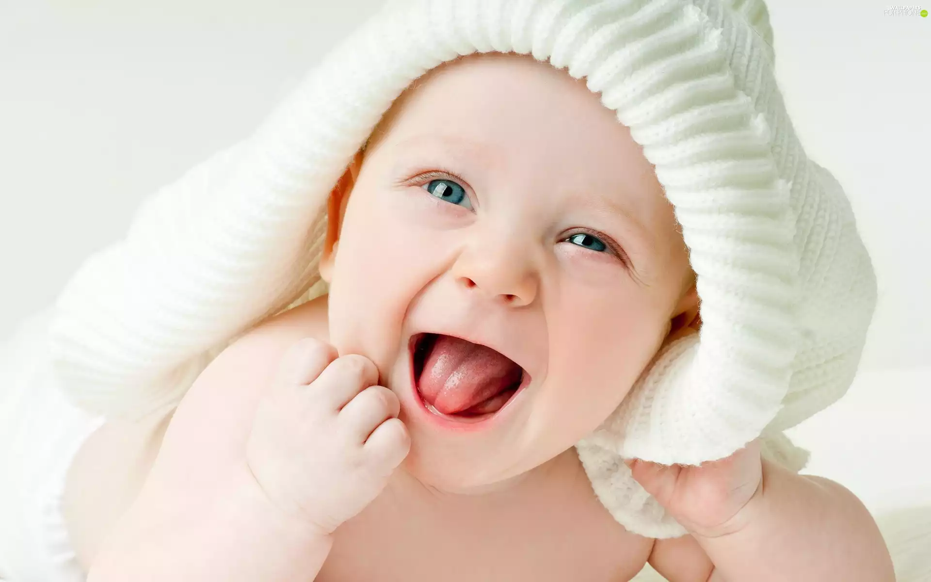 Kid, Smile, Bonnet, little dot