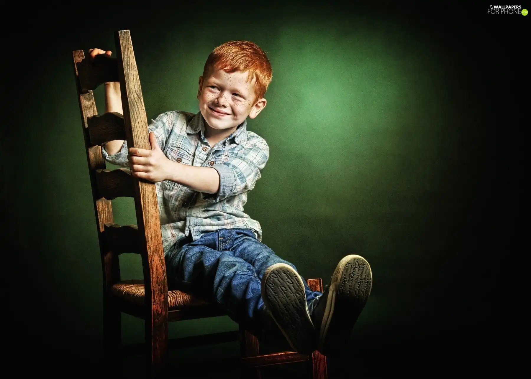 ginger, Chair, Smile, boy