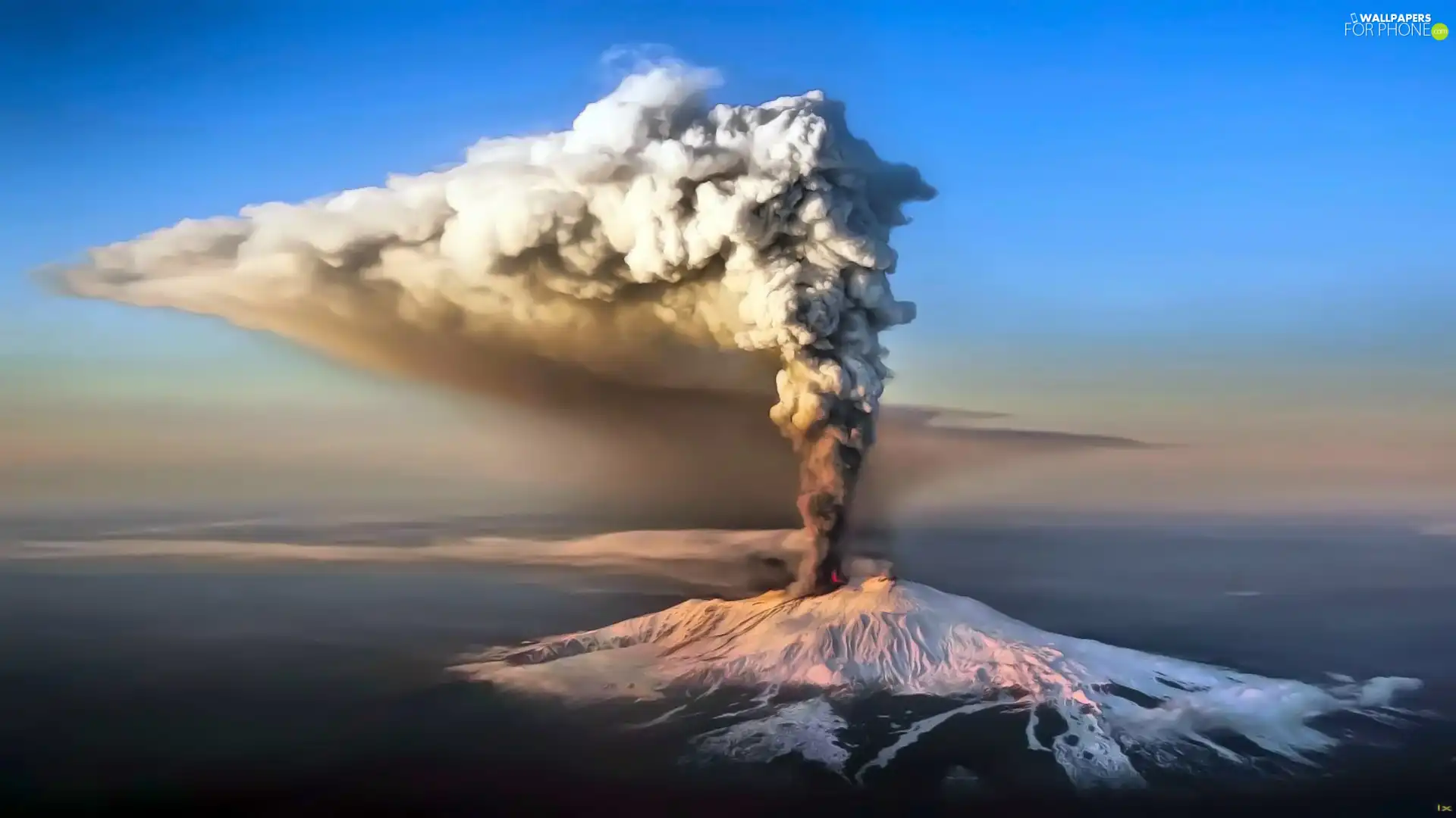 smoke, volcano, eruption