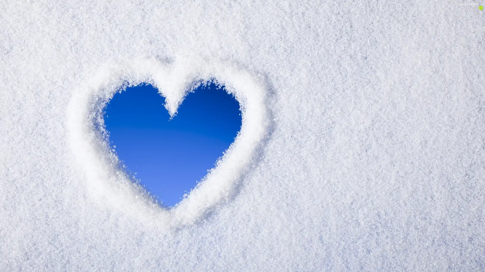 Heart, snow