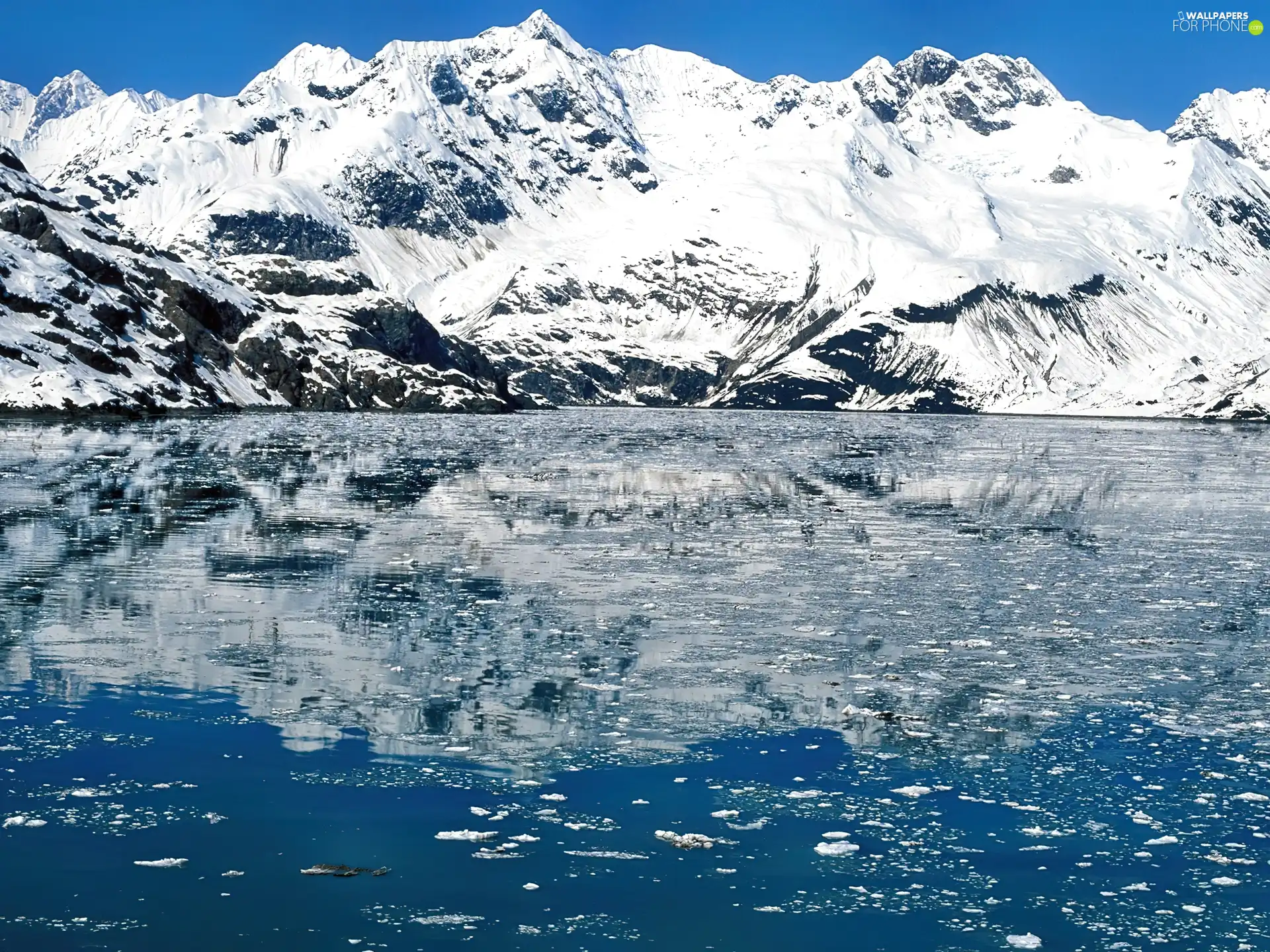 Mountains, snow