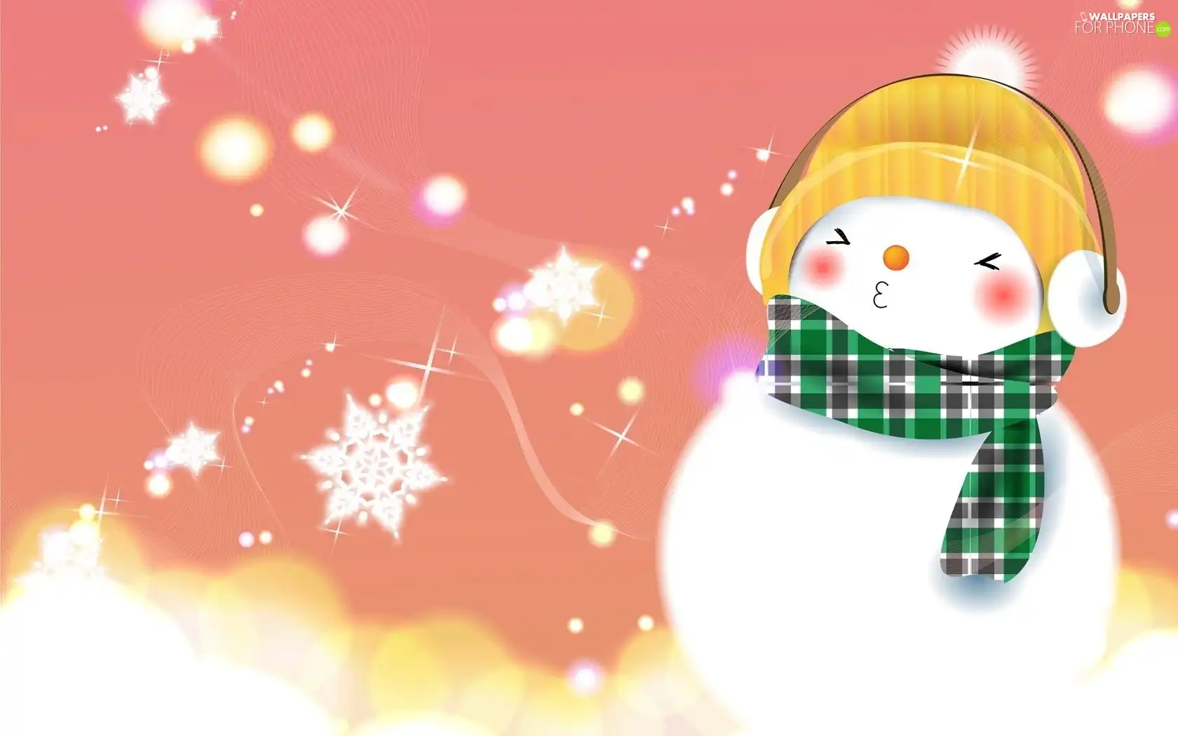 Snowman, winter, snow