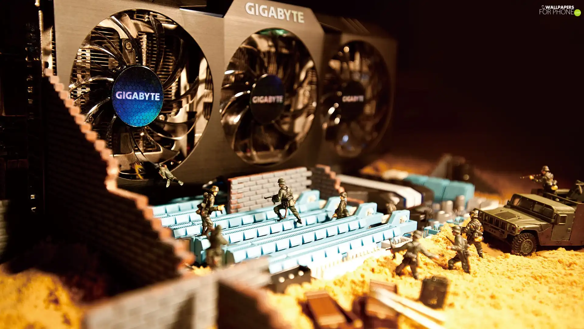 Gigabyte, soldiers
