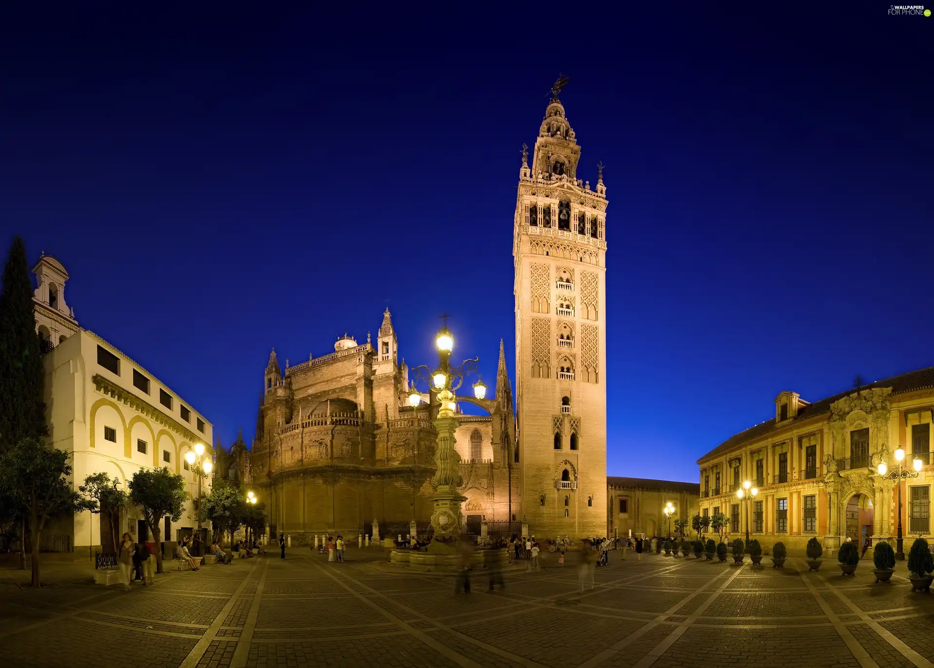 City at Night, Sevilla, Spain