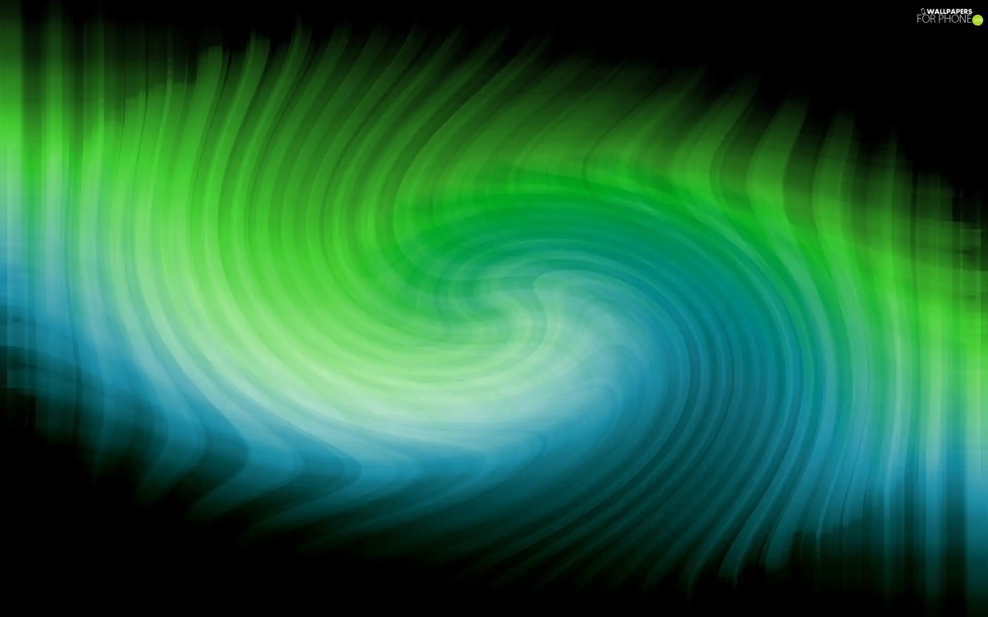 blue, fuzzy, spiral, Green