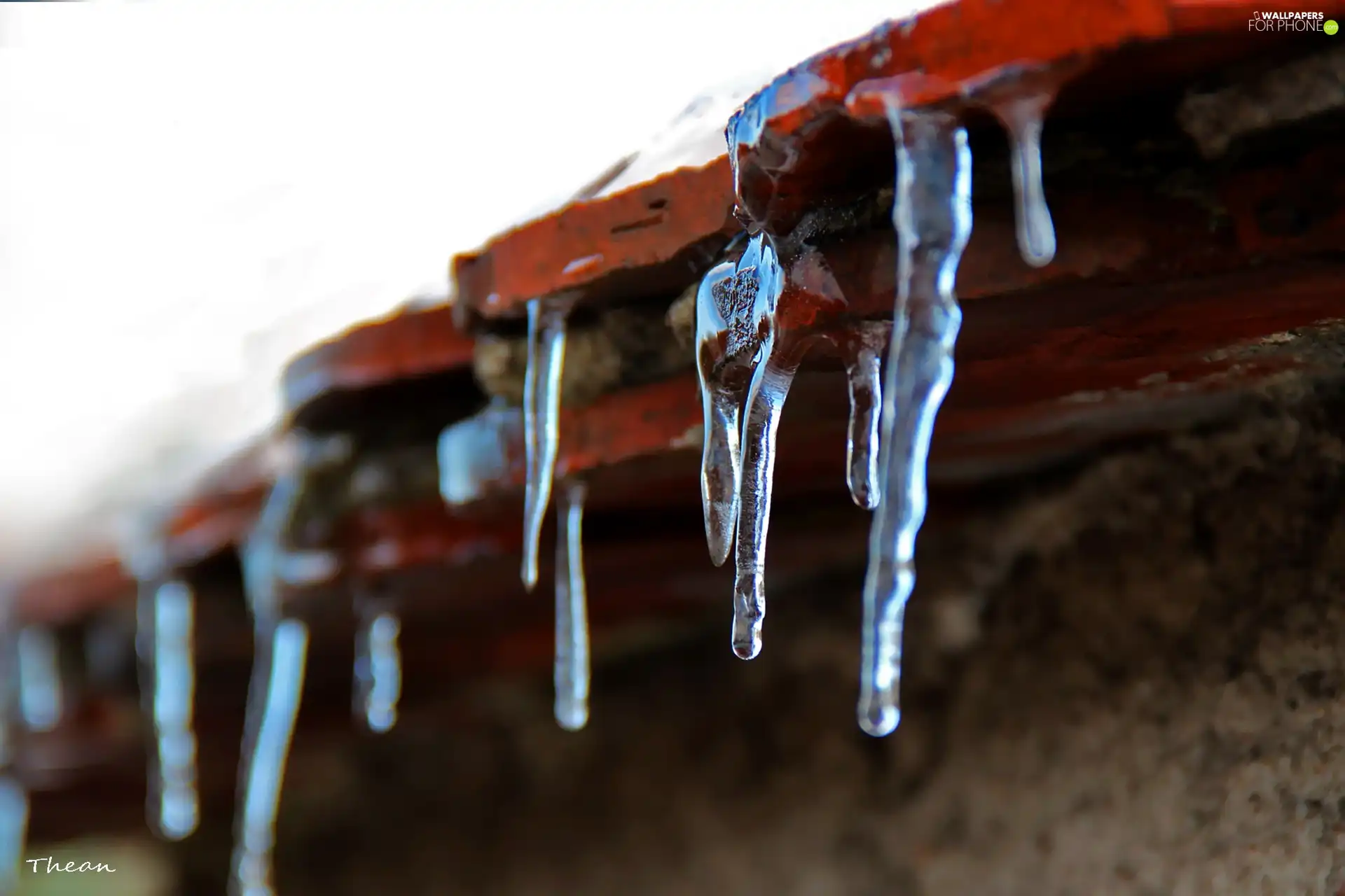 Spring, Icicles, tiles