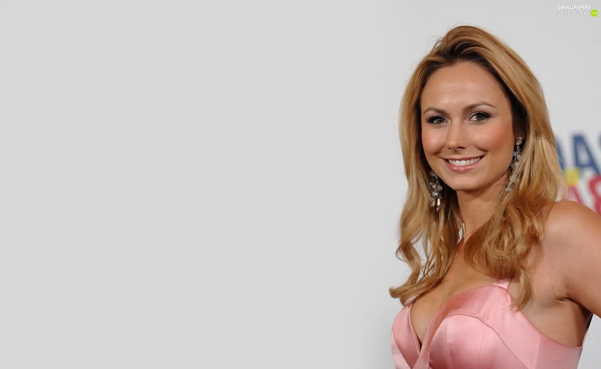 Blonde, smiling, Stacy Keibler