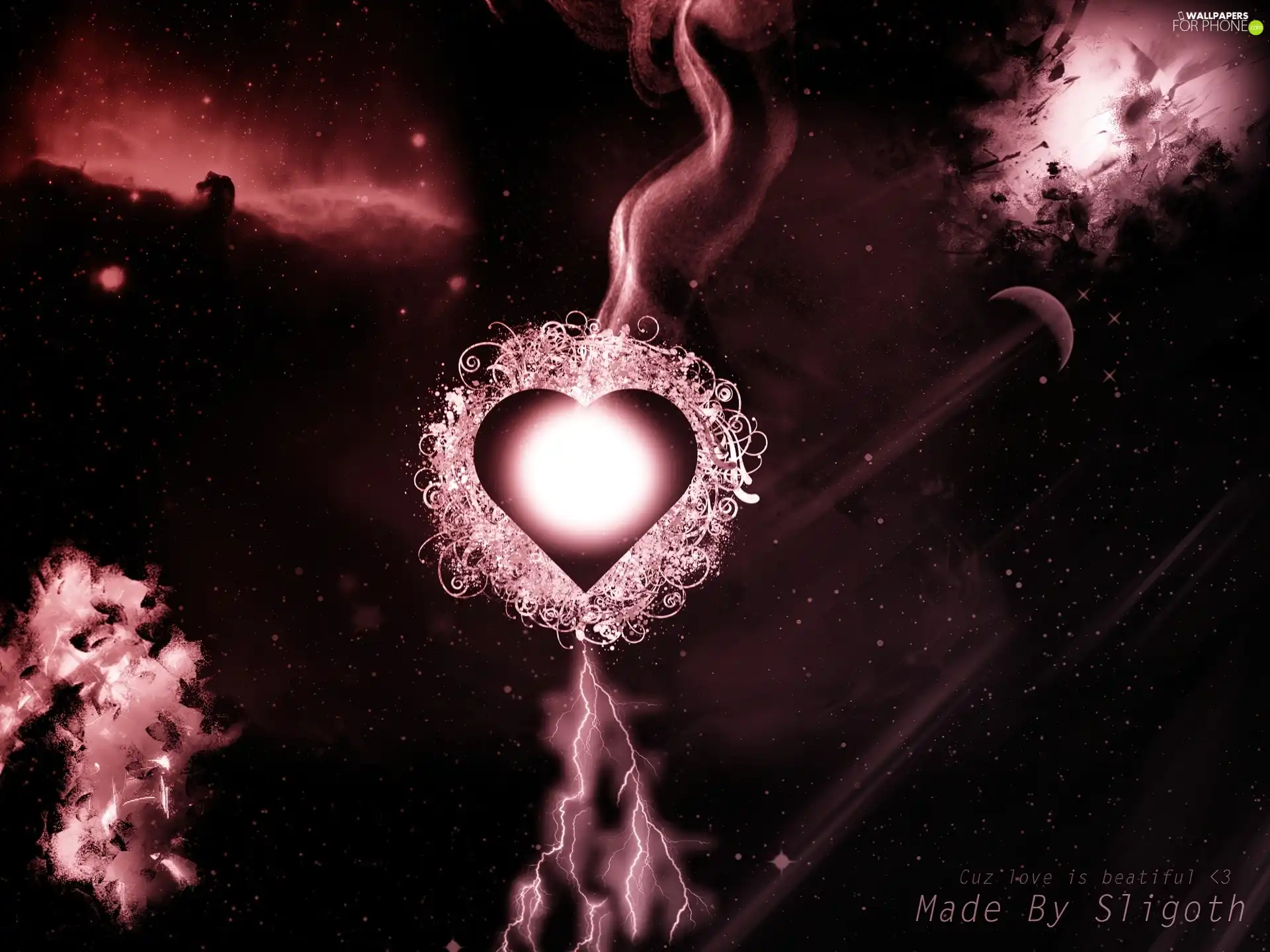 star, love, Heart