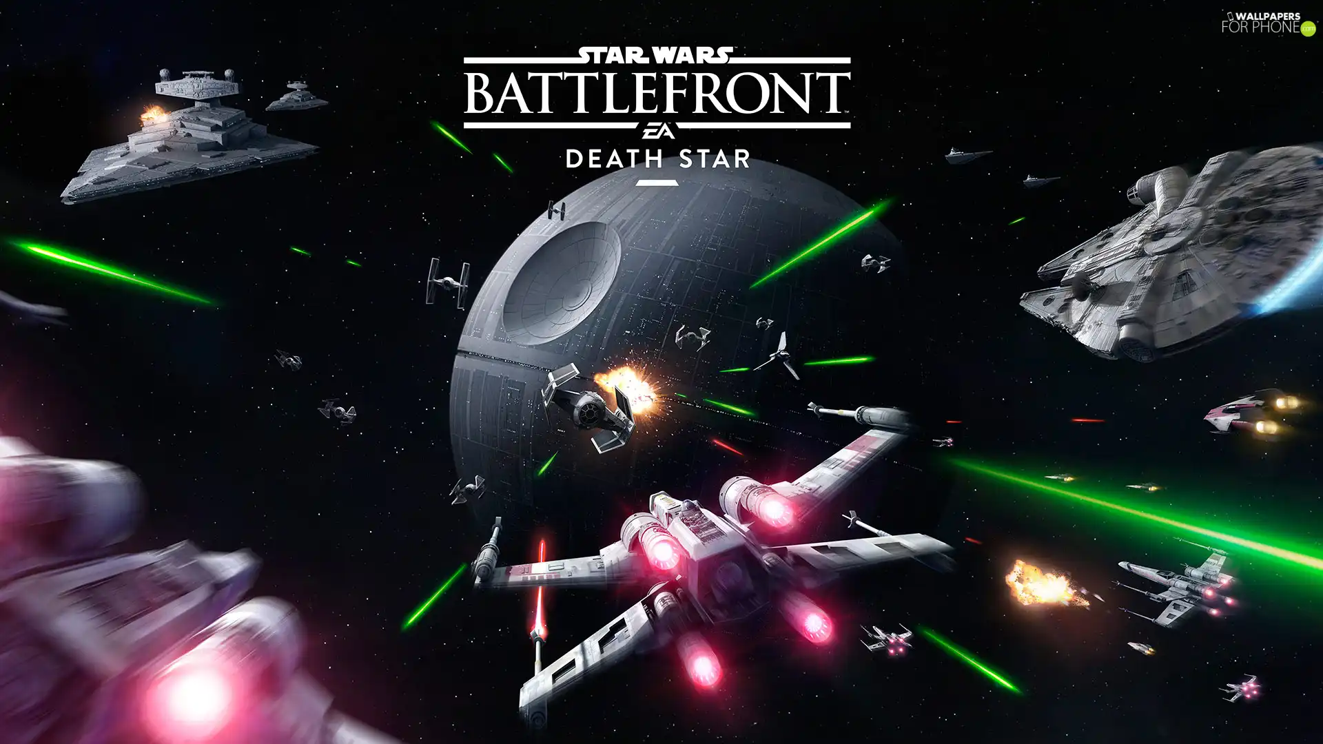 Planet, poster, Death Star, Space Ship, Star Wars Battlefront
