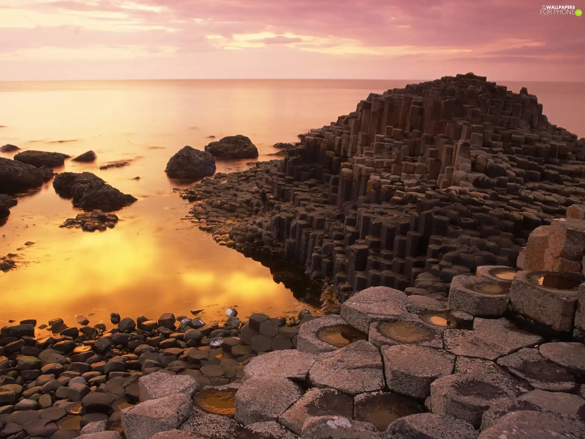 quiet, coast, Stones, sea