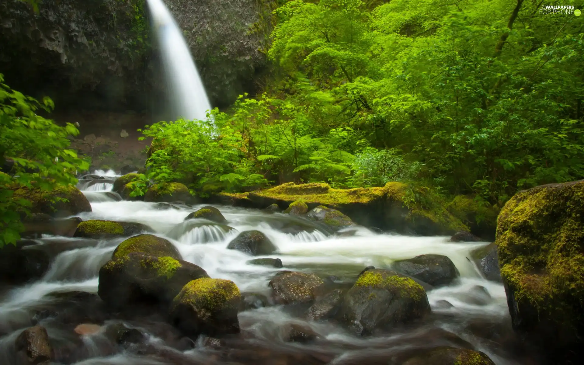 waterfall, Stones