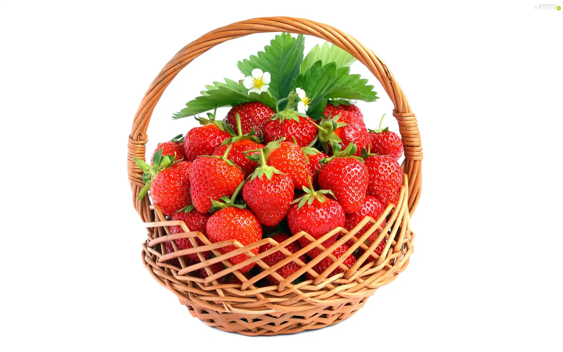basket, strawberries