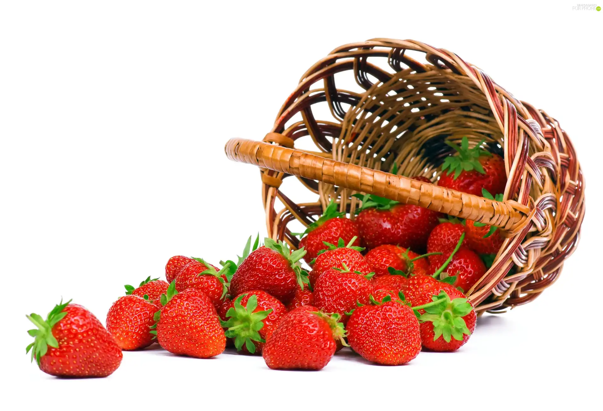 strawberries, basket, buxom