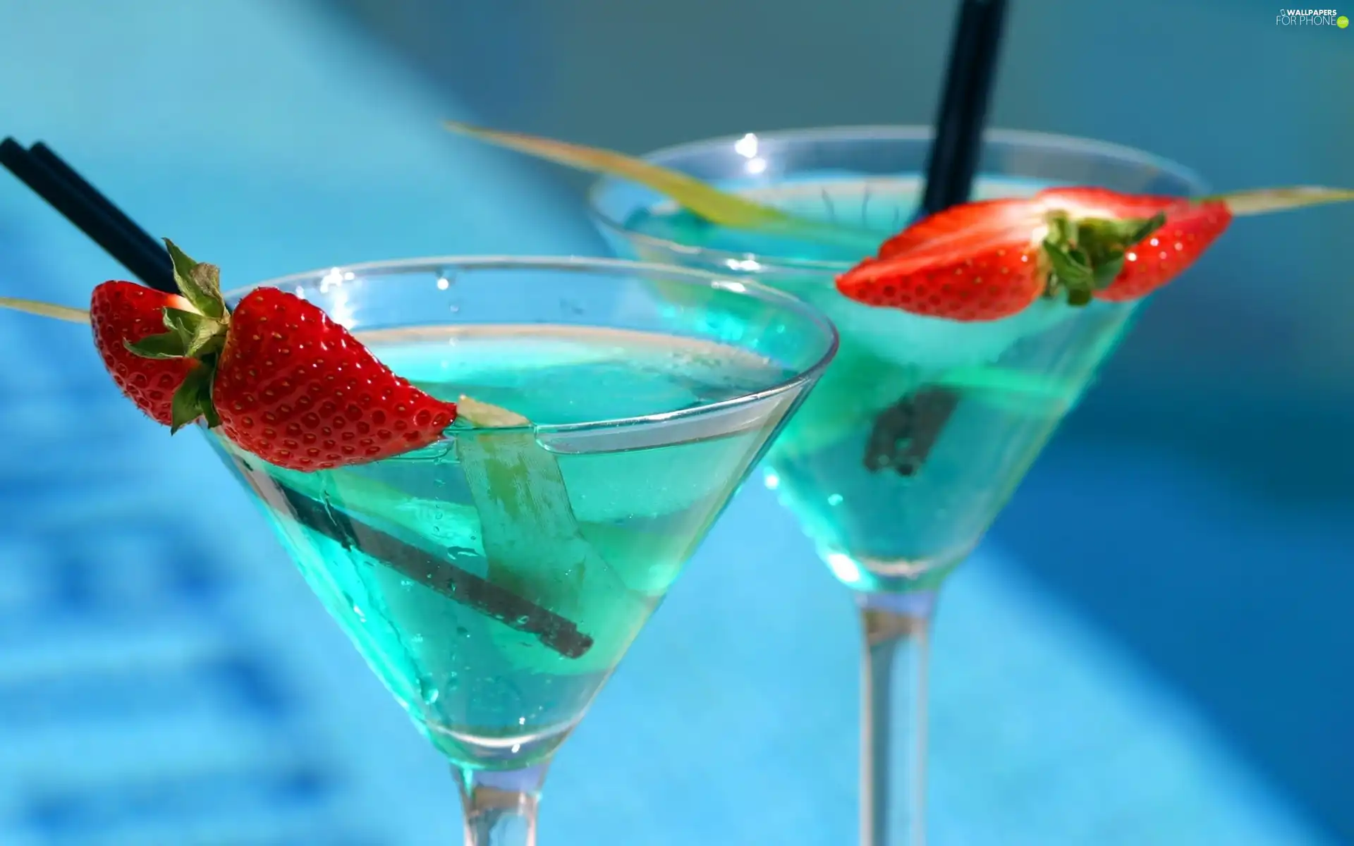 color, cuts, strawberries, drinks