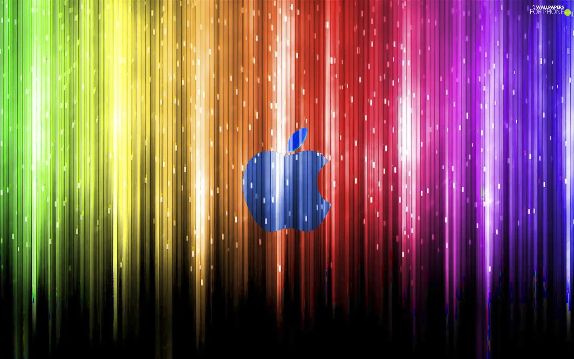 Apple, color, stripes, logo