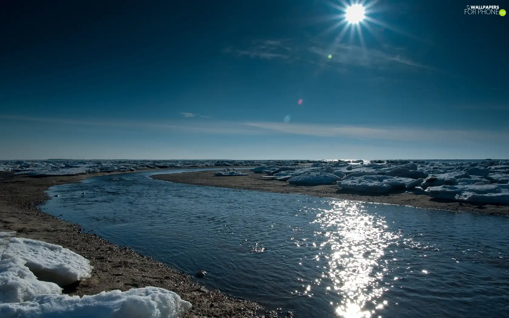 sun, Icecream, River