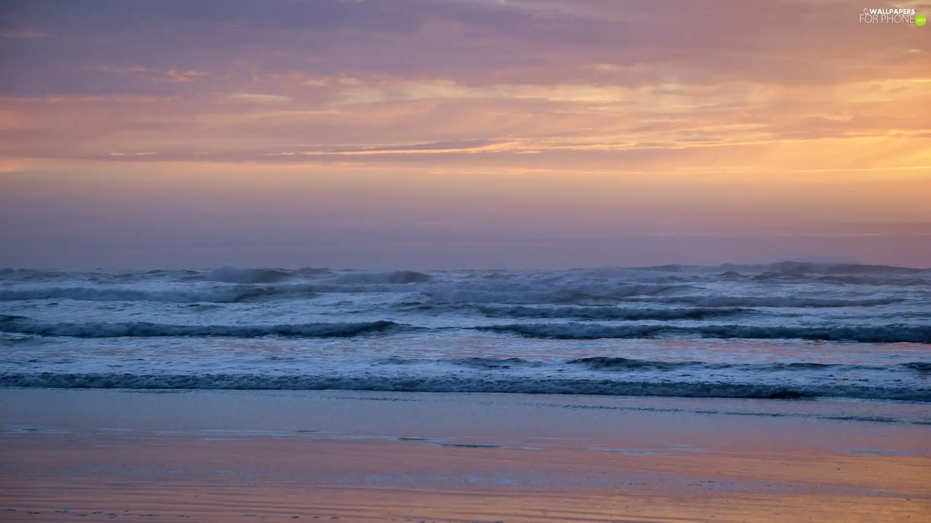 sea, rays, sunny, Waves