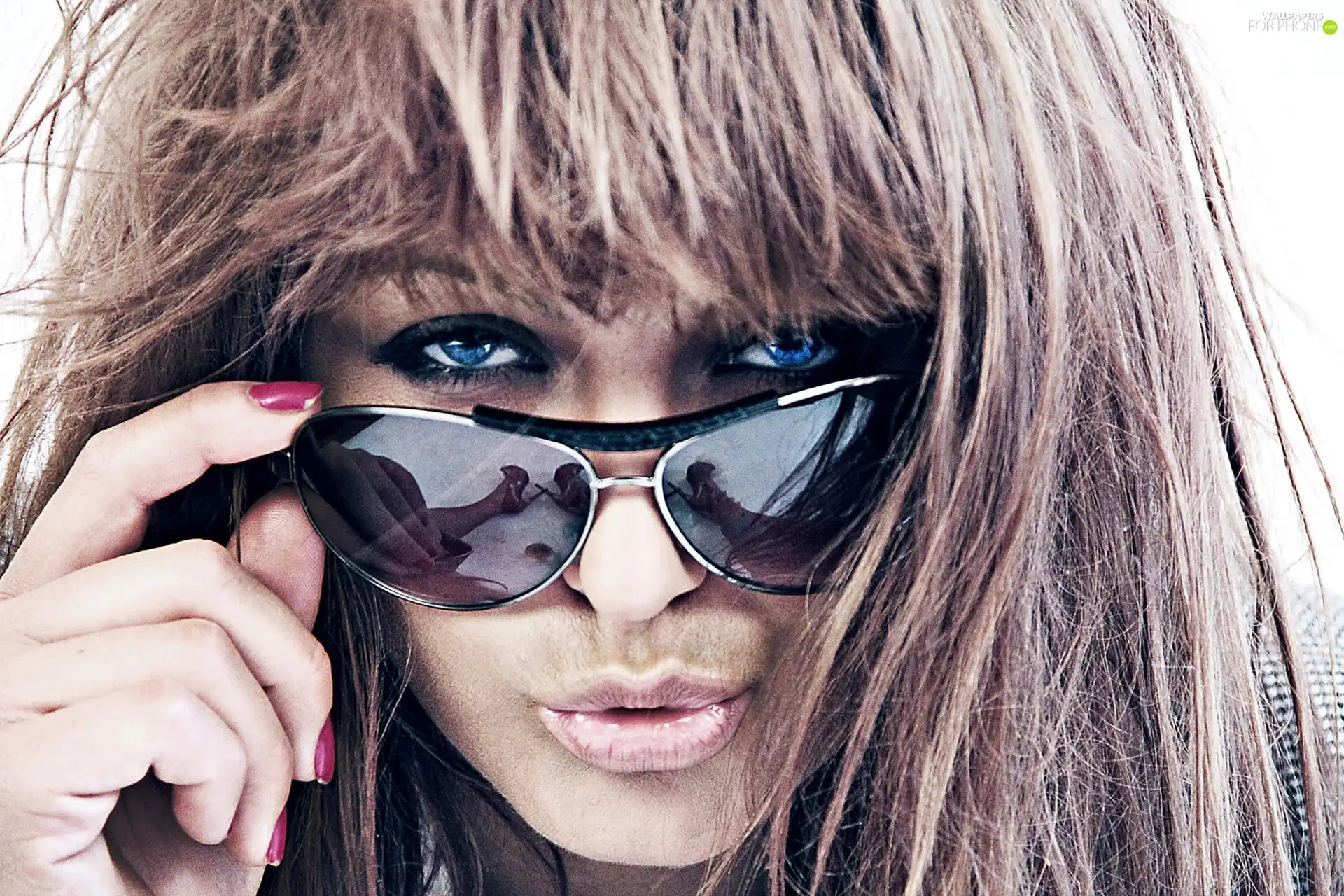 Women, Glasses, Sunscreen, portrait