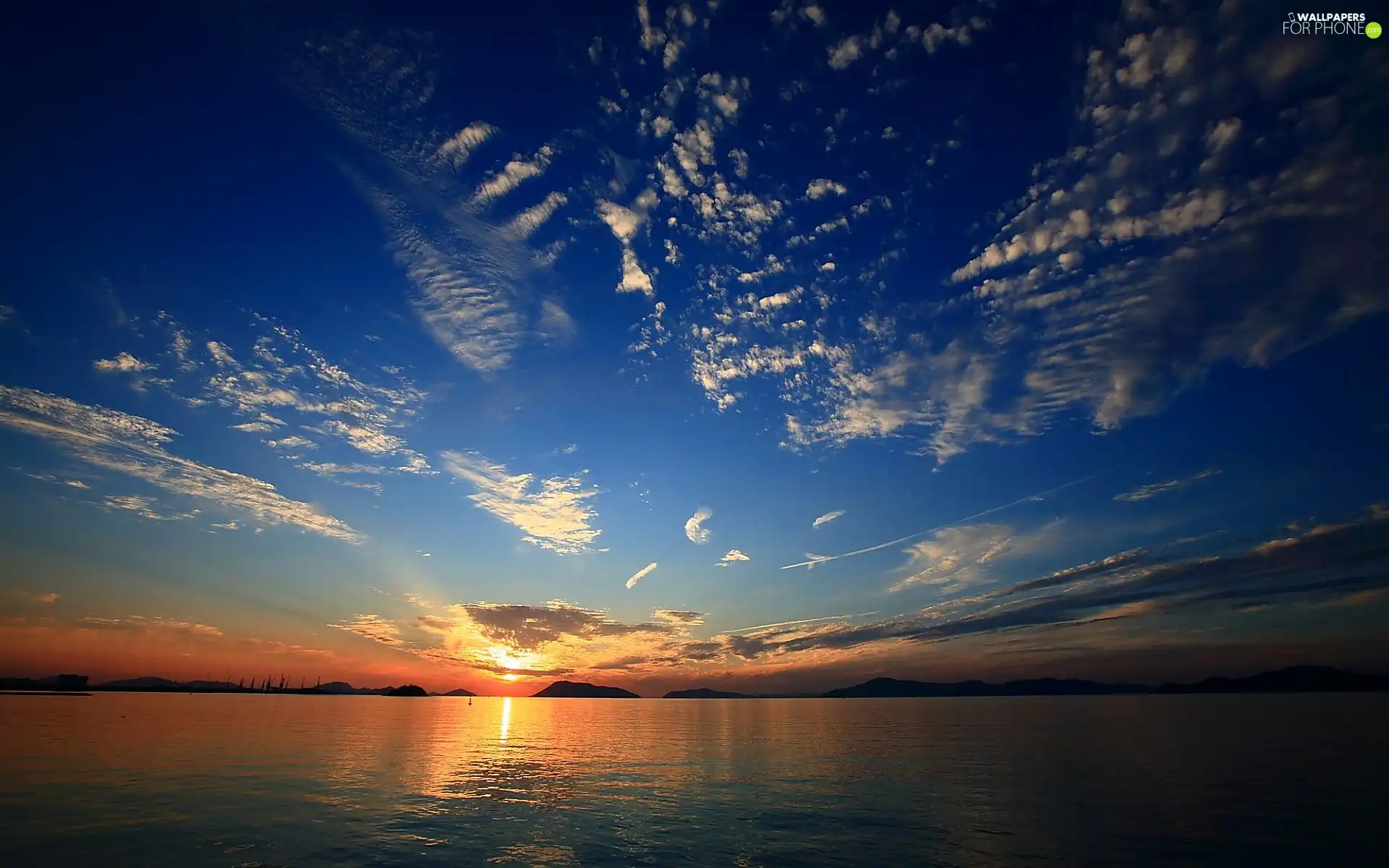 Sunset Over the Sea