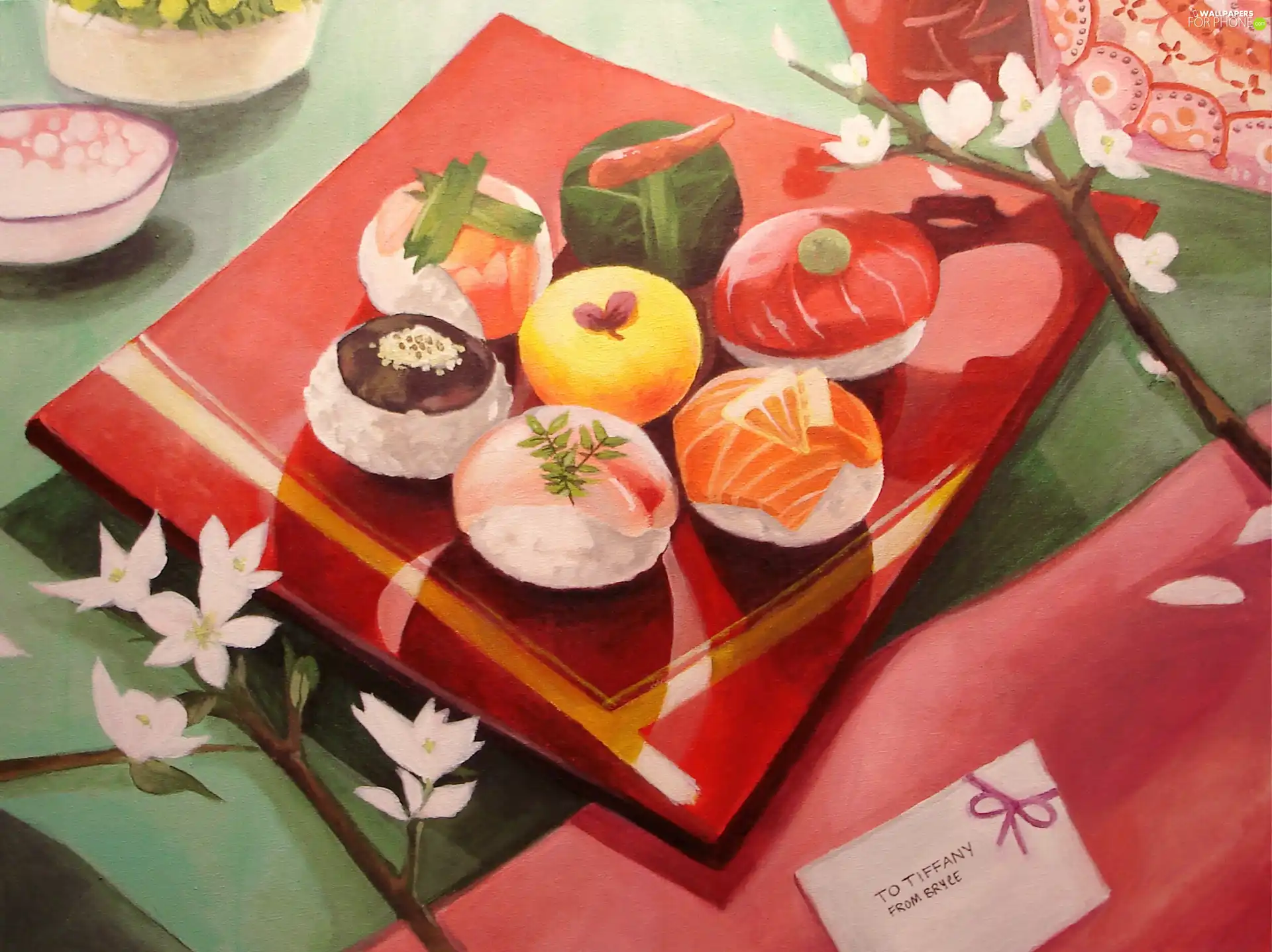 Sushi, Muffins, rice
