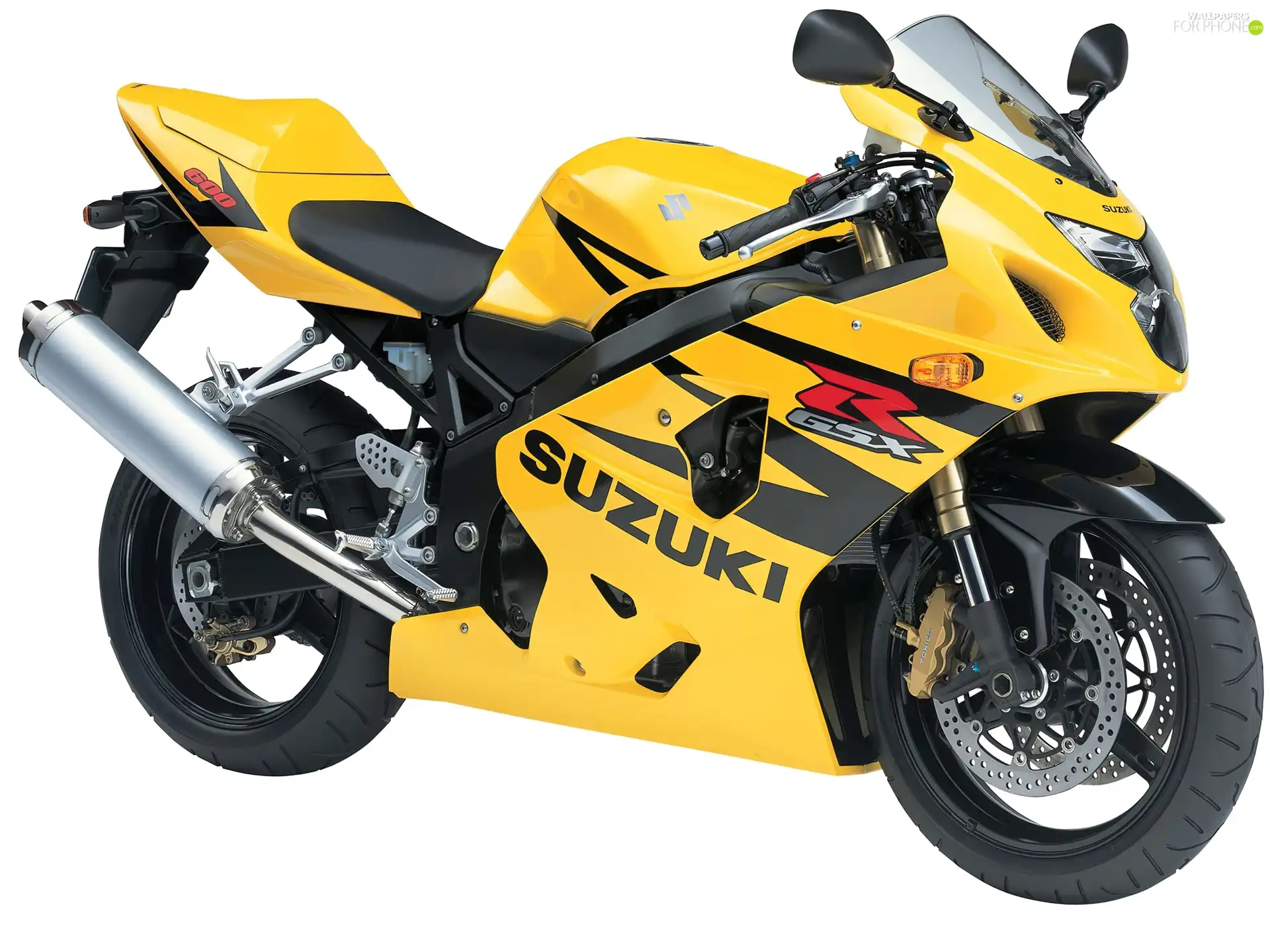 silencer, Yellow, Suzuki GSX-R600