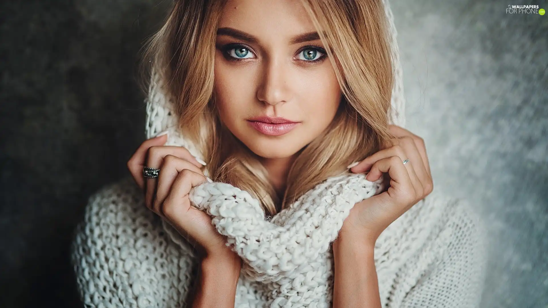 sweater, Women, Blonde