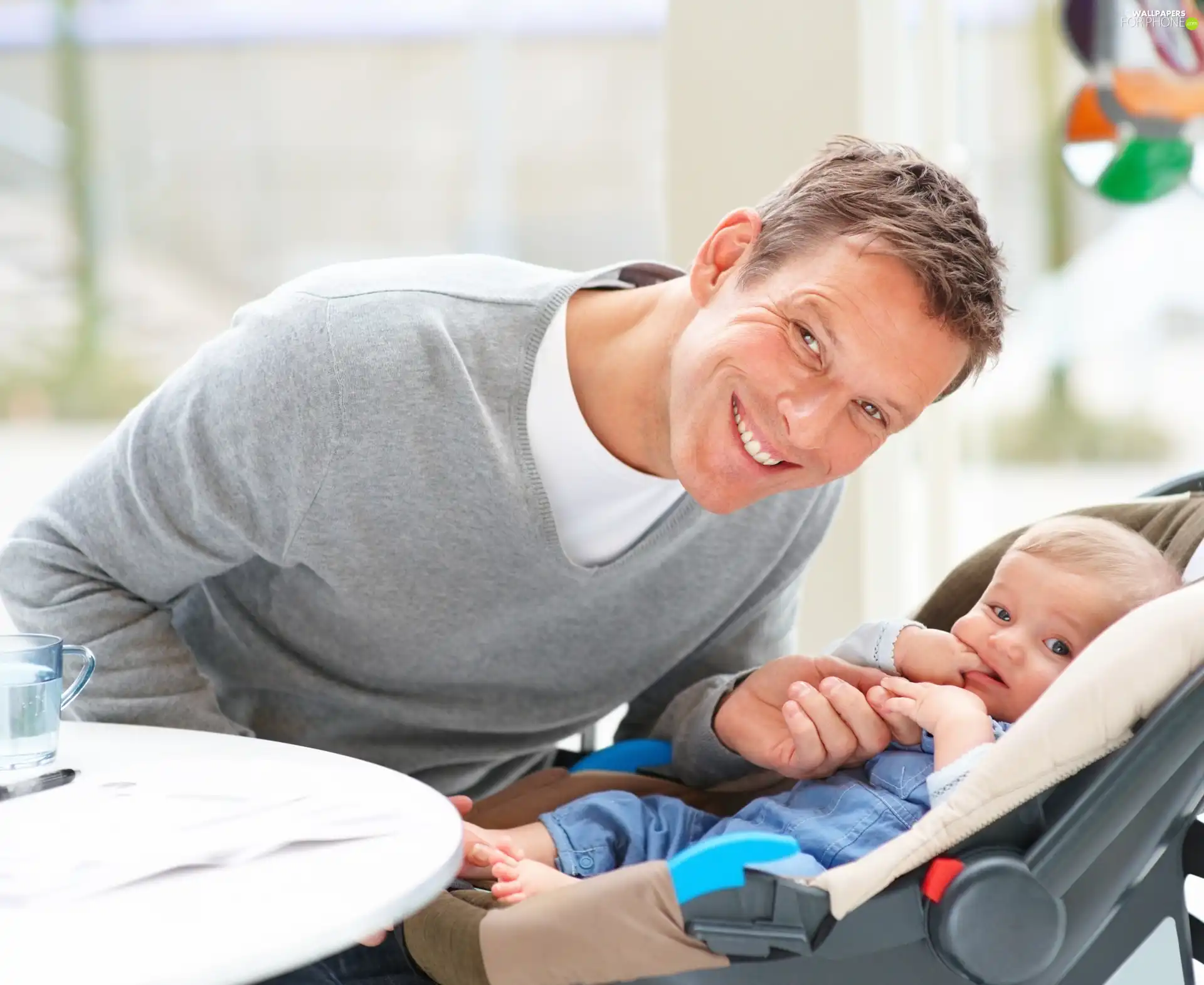 table, father, Kid