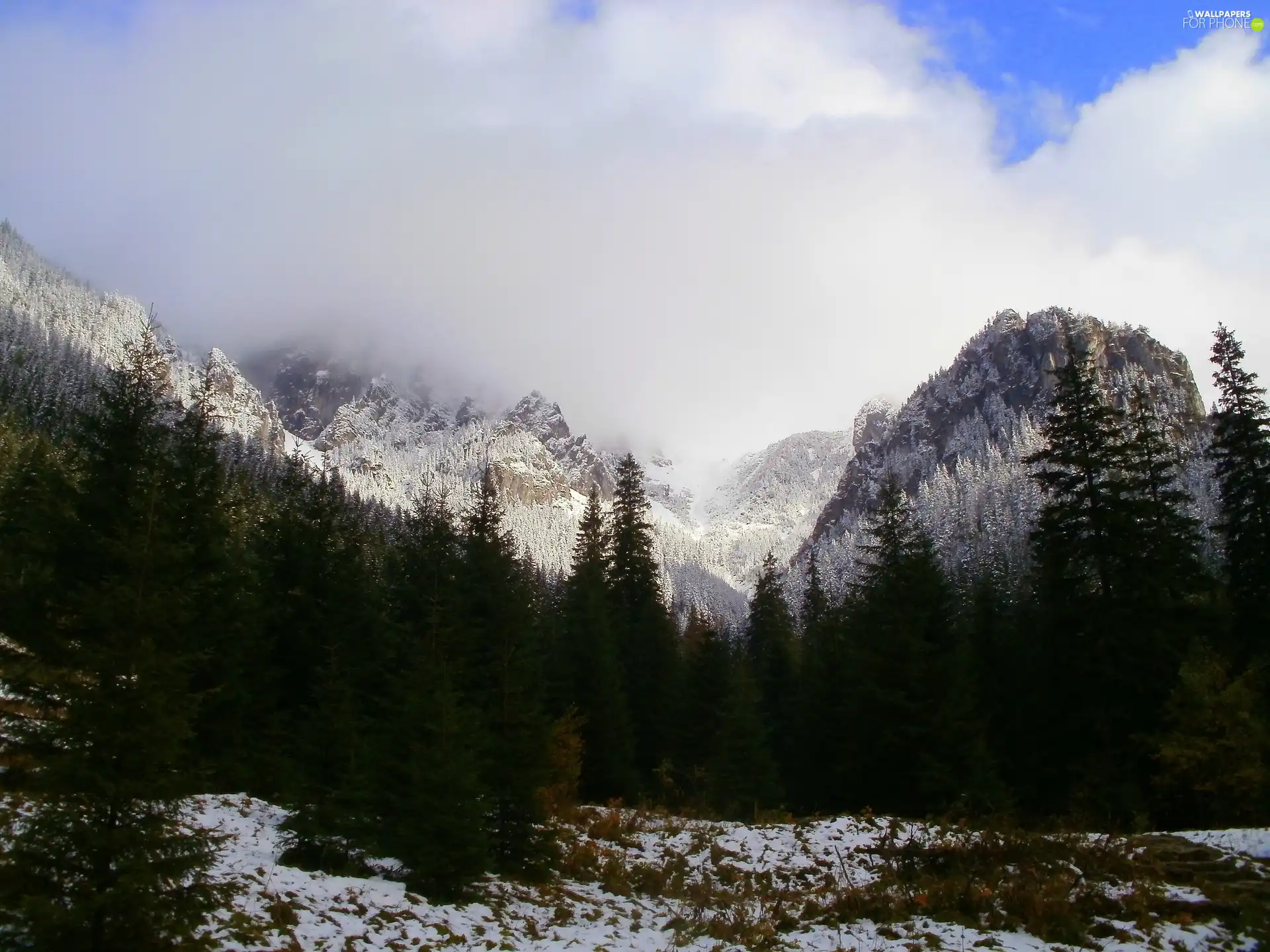 landscape, winter, Tatras, Mountains
