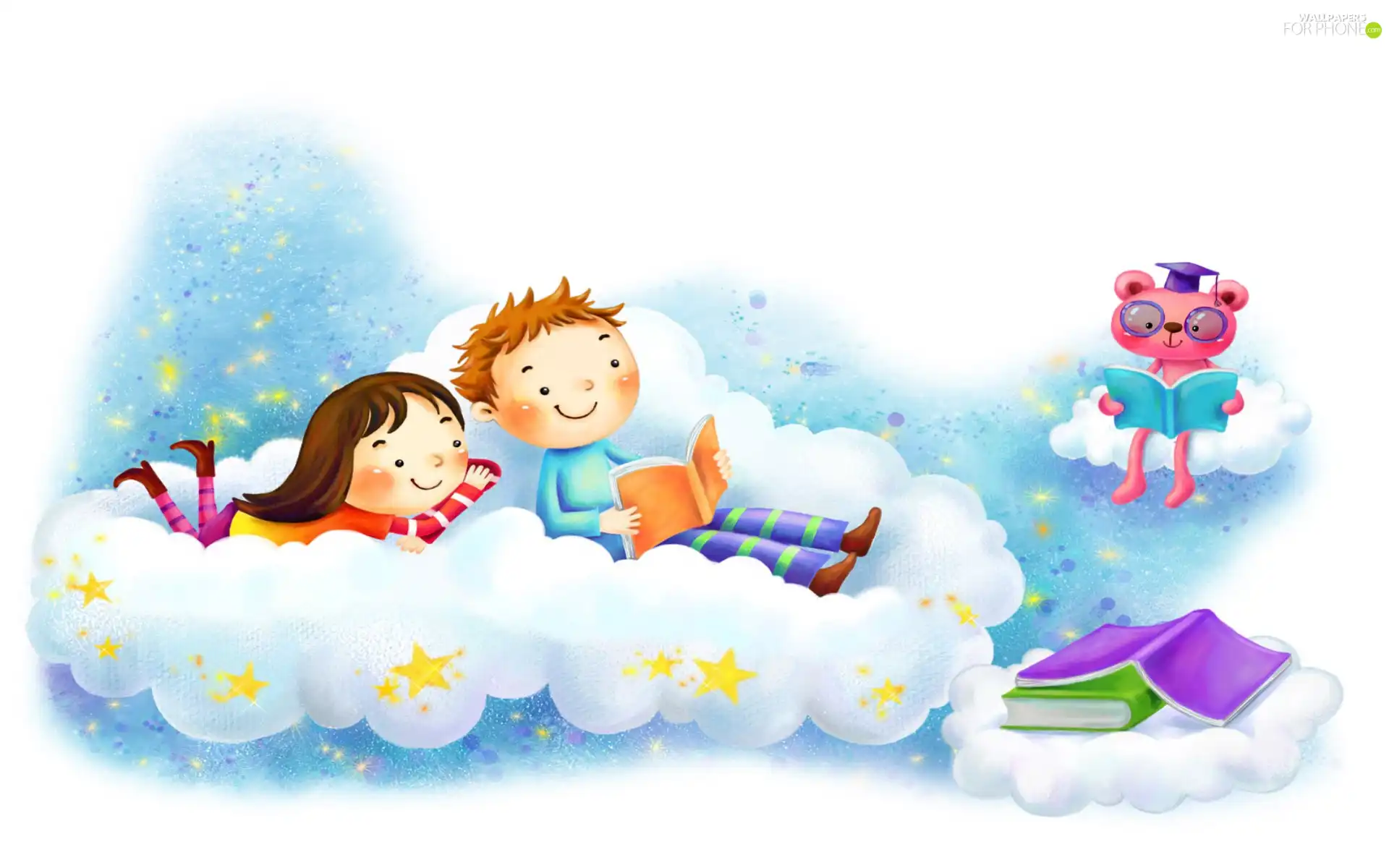 Books, Kids, Teddy Bear