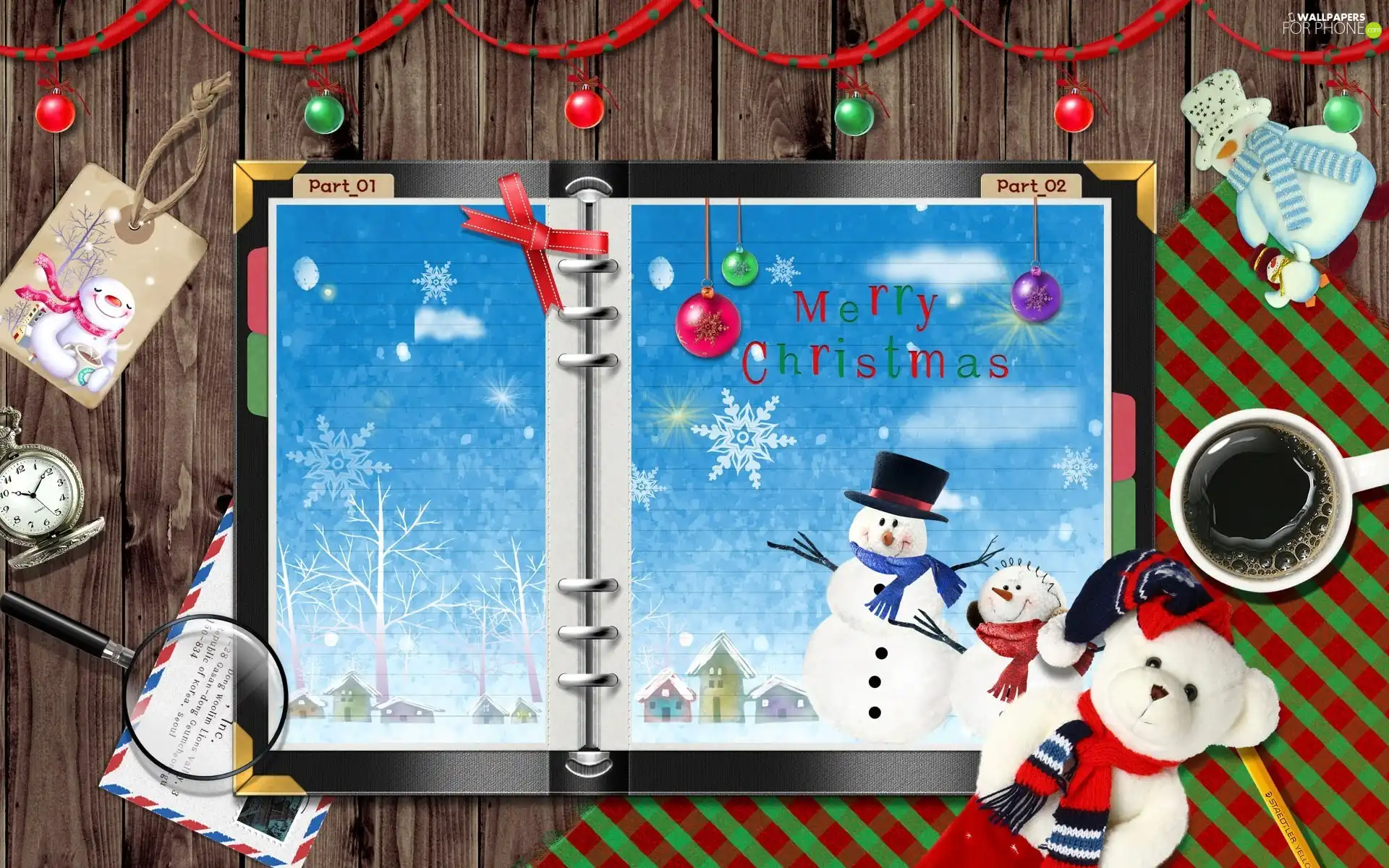 Cards, text, Teddy Bear, christmas