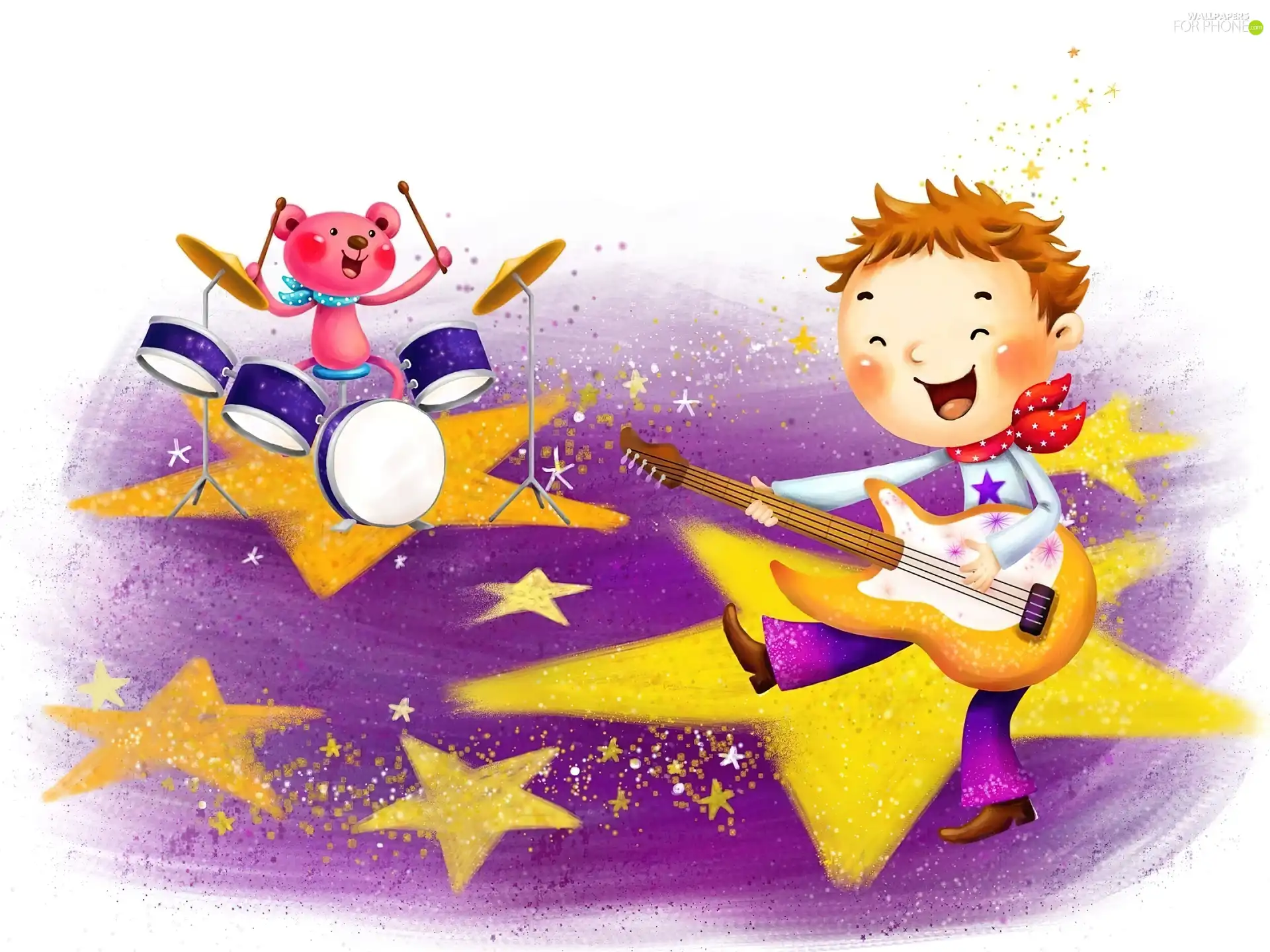 instruments, Kid, Teddy Bear