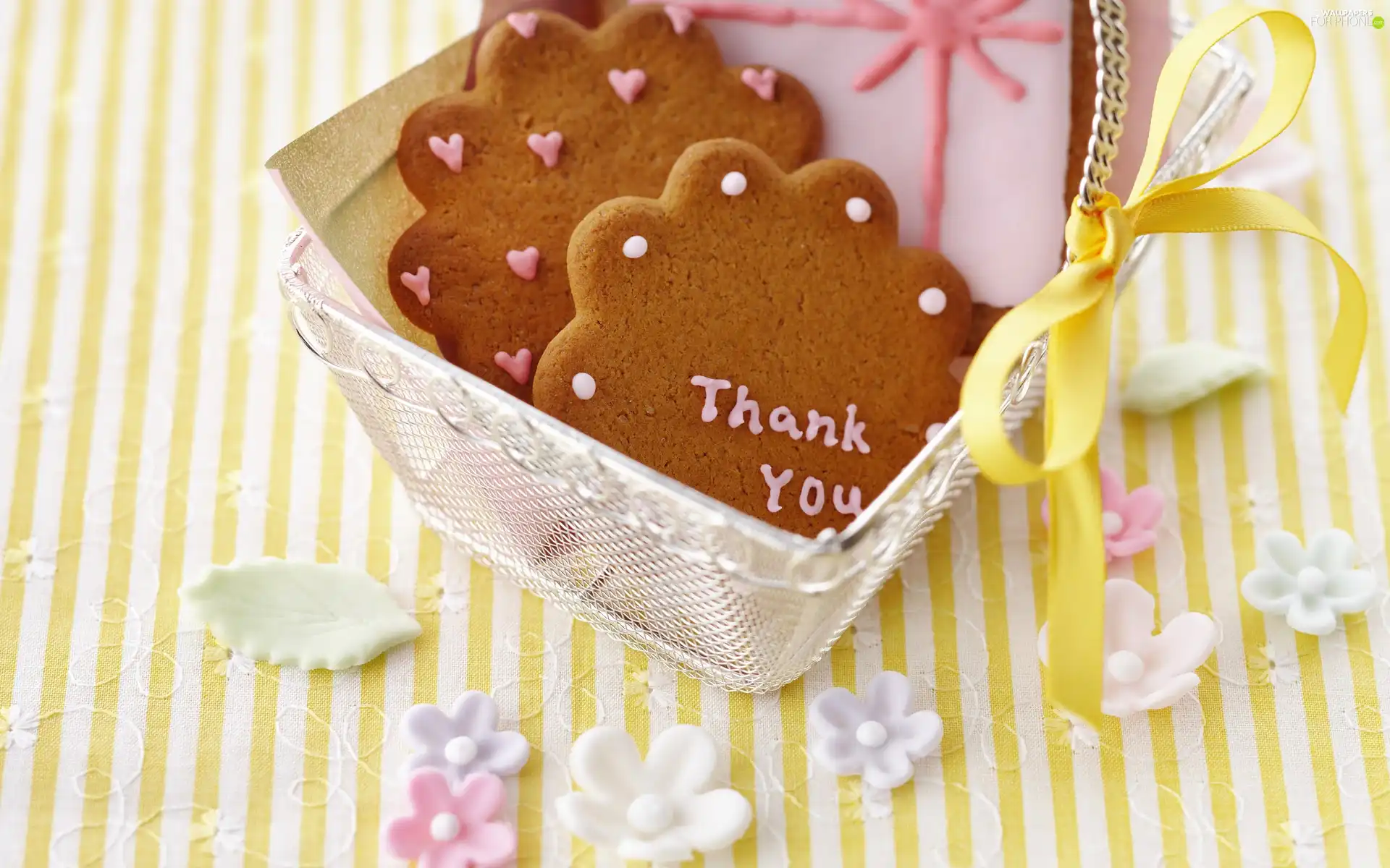 basket, ginger, thanks, Cookies