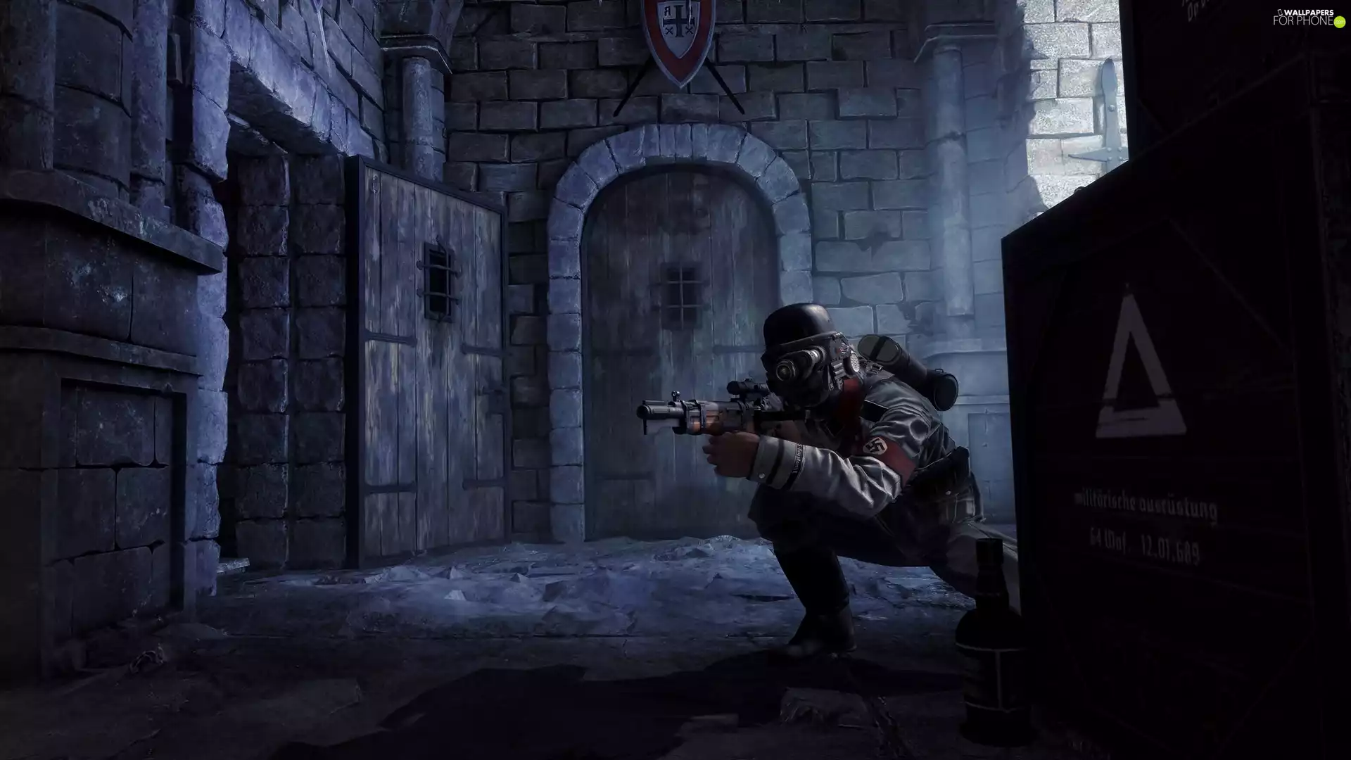 soldier, game, Wolfenstein The Old Blood