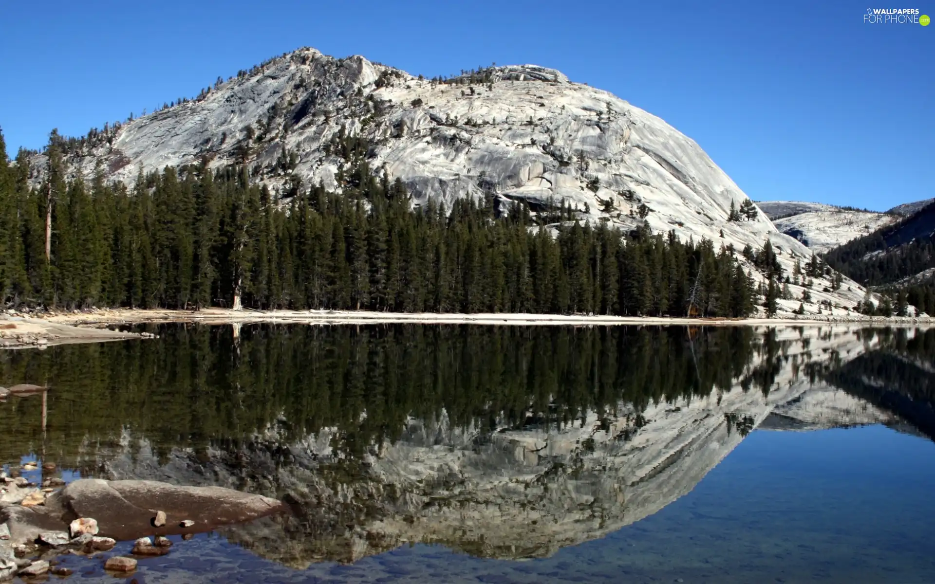 lake, viewes, The Hills, trees