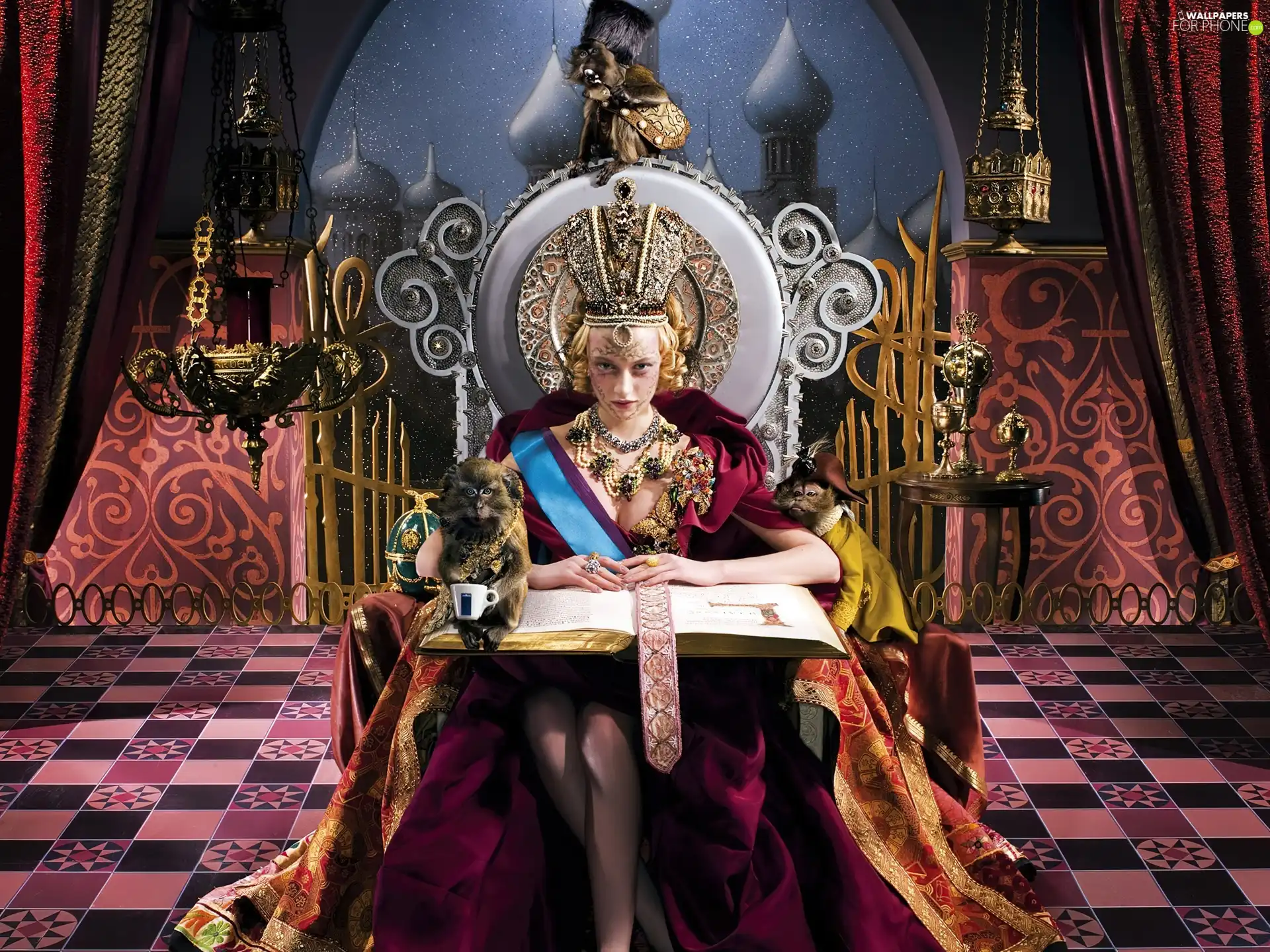 palace, queen, the throne
