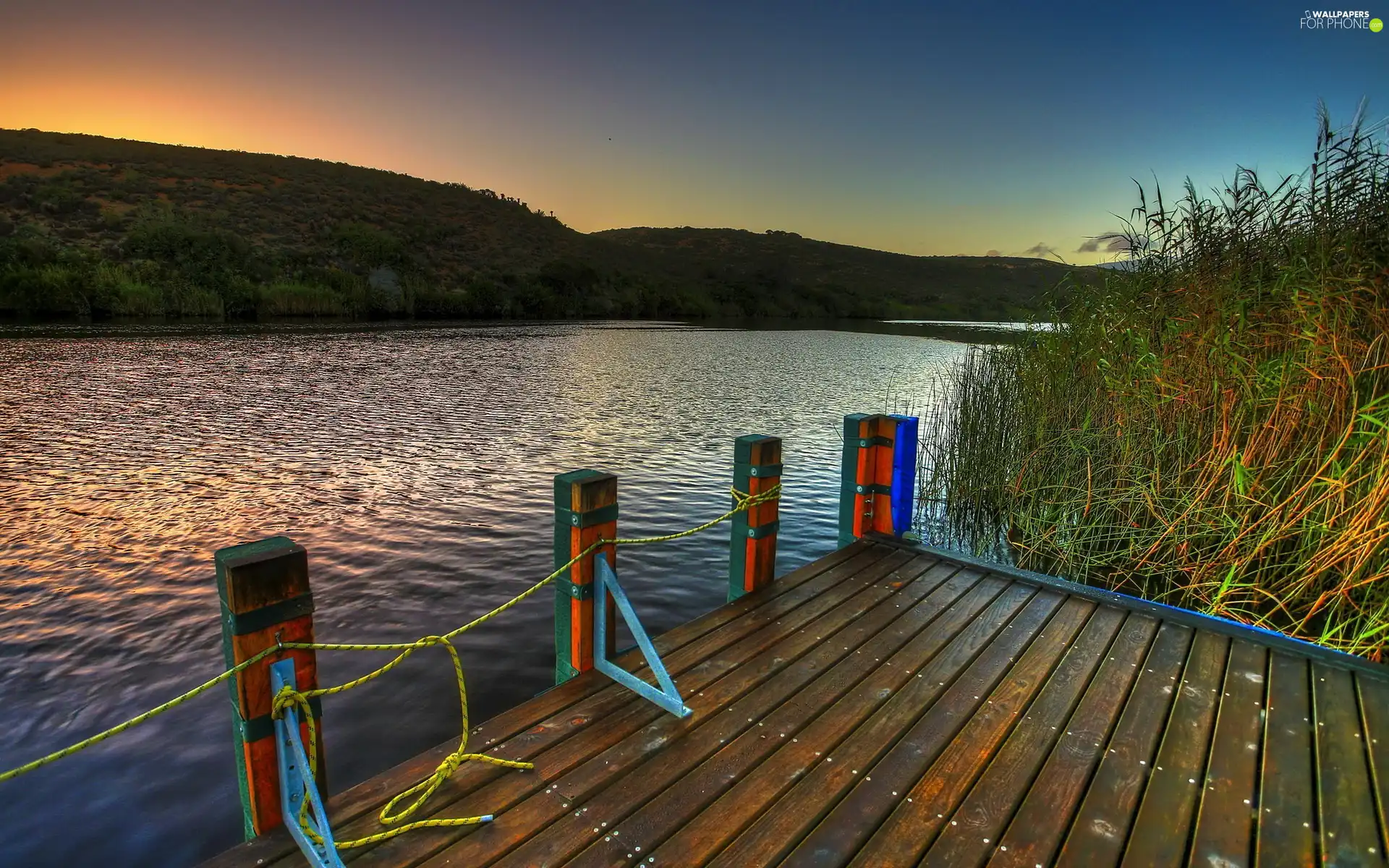 River, Platform, The Hills, rushes