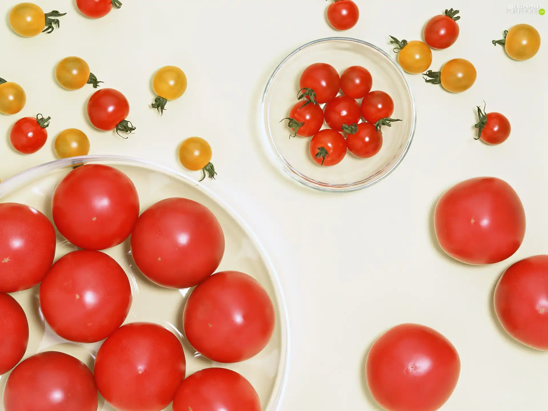 tomatoes, Red, Yellow