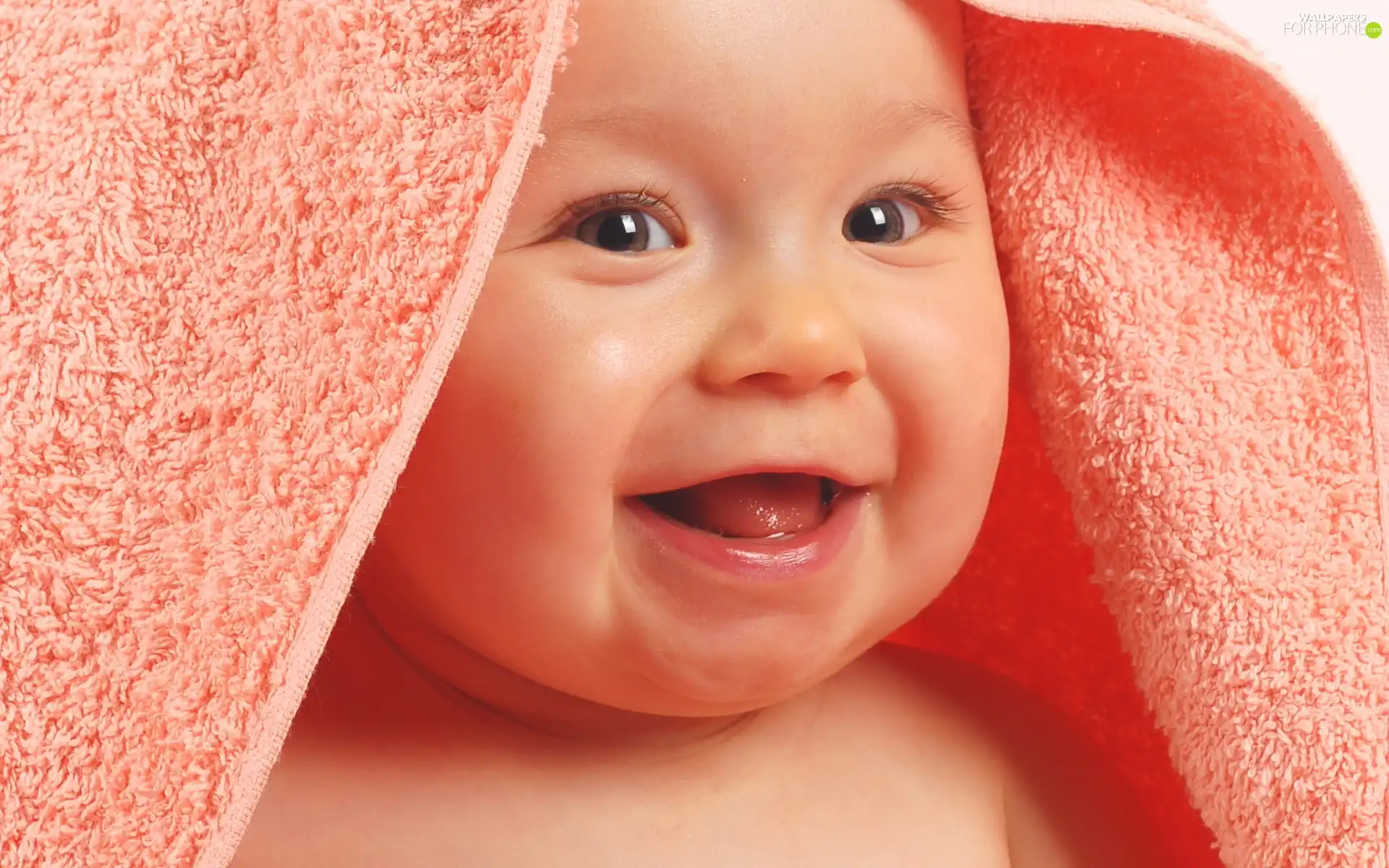 Towel, laughing, Kid